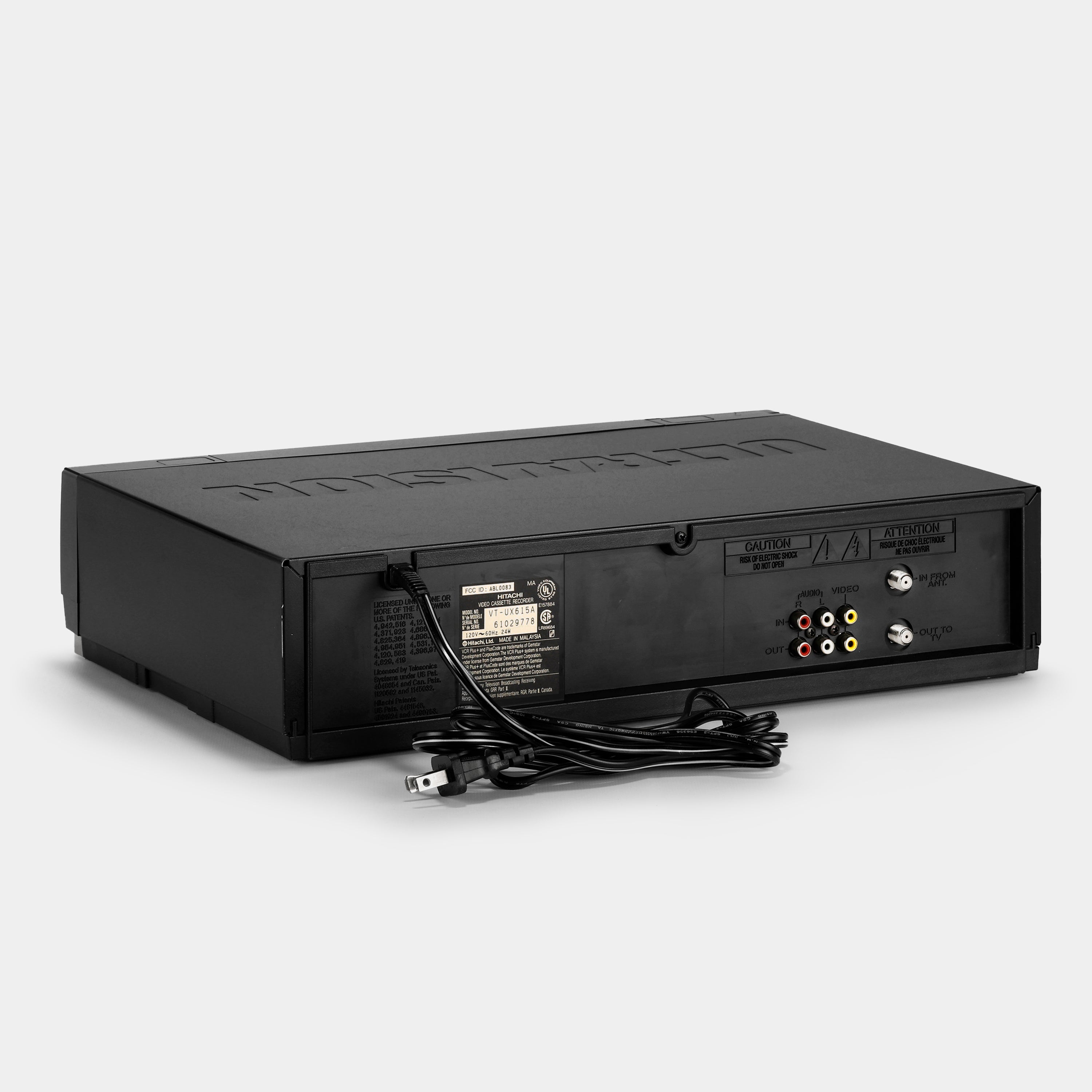 Hitachi VT-UX615A Ultravision VCR VHS Player – Retrospekt