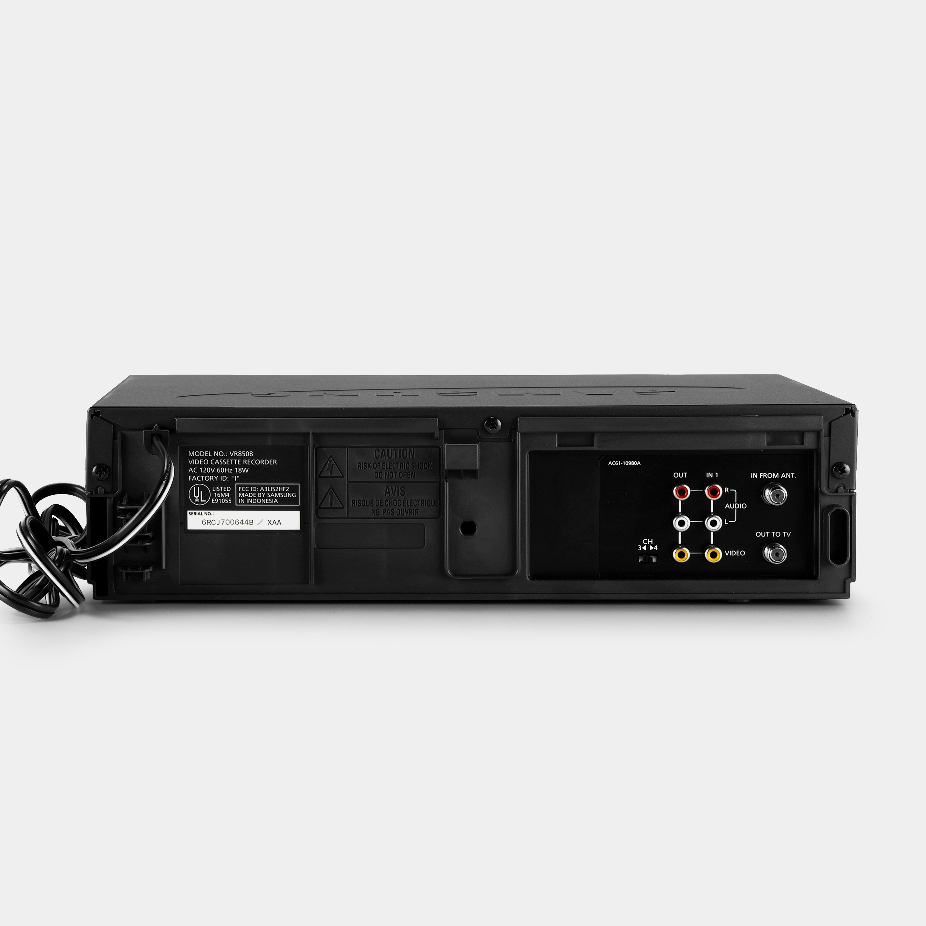 Samsung VR8508 VCR VHS Player