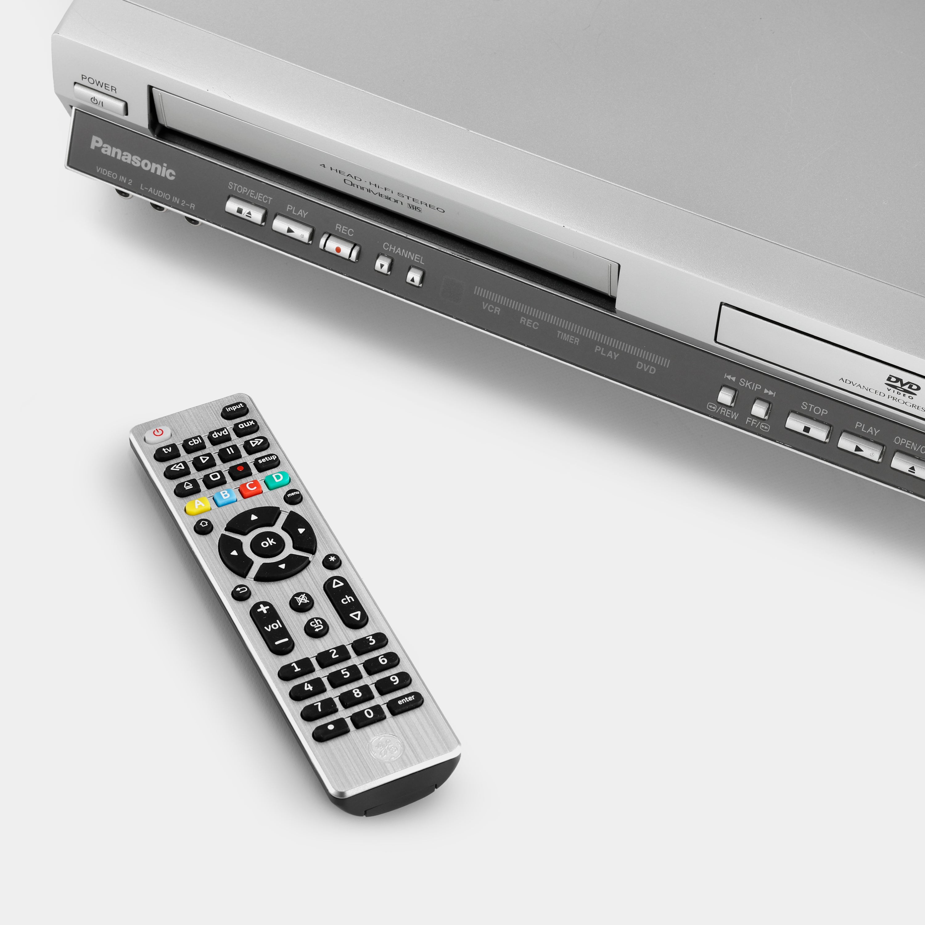 Panasonic PV-D4745S VCR VHS and DVD Player
