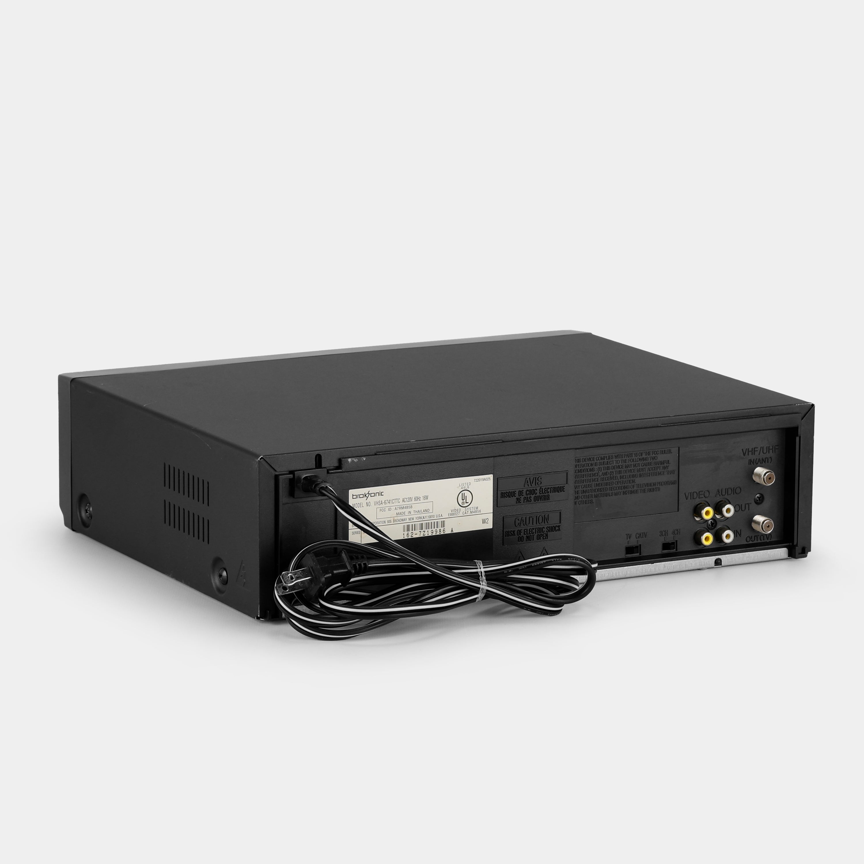 Broksonic VHSA-6741CTTC VCR VHS Player