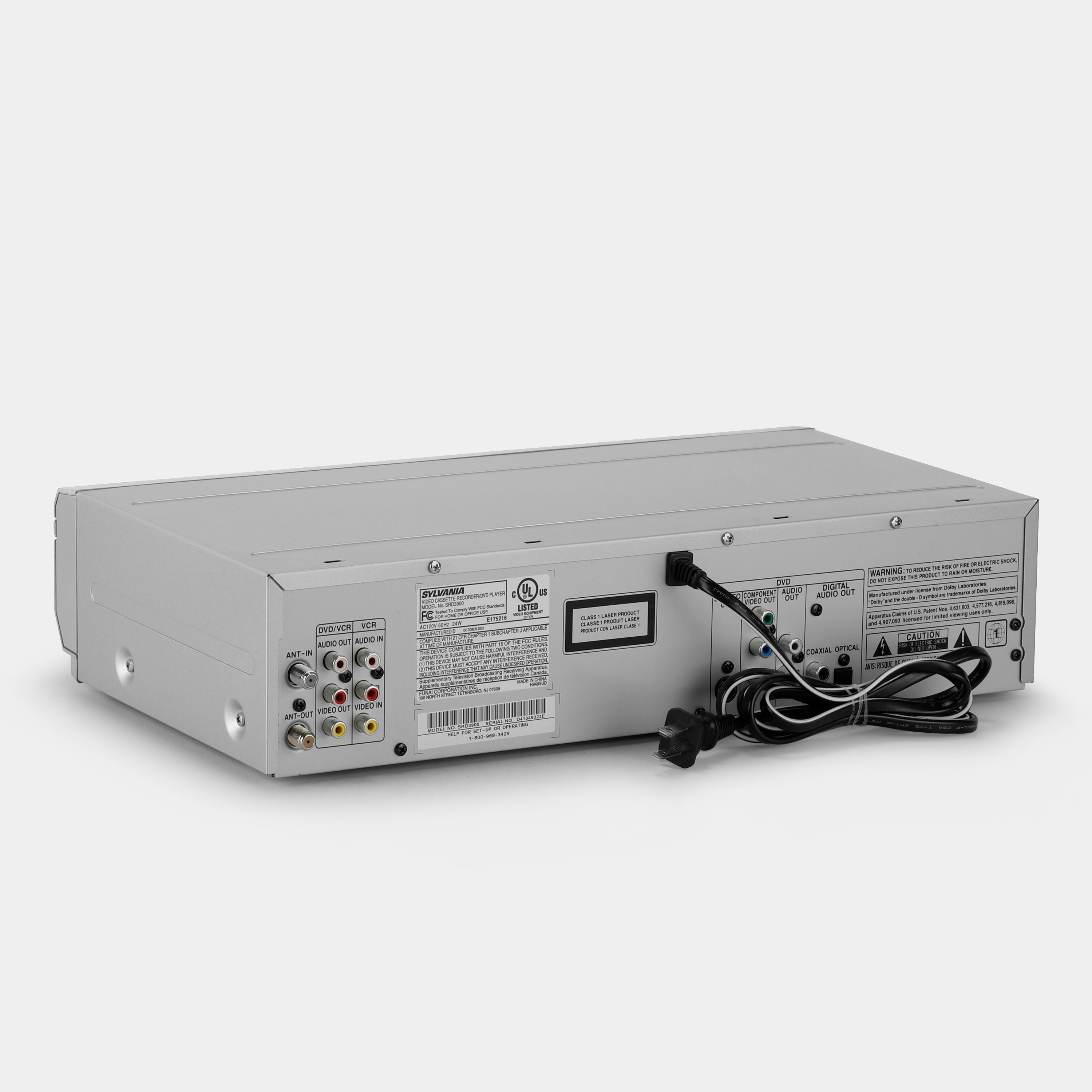 Sylvania SRD3900 VCR VHS and DVD Player