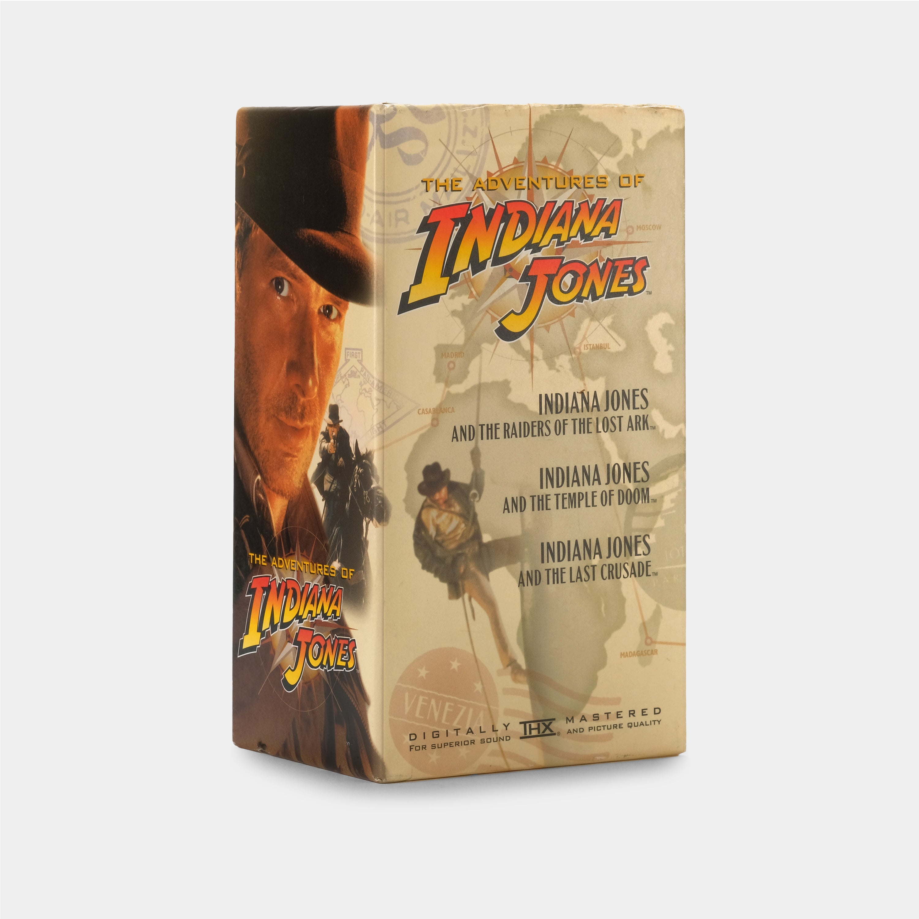 The Adventures of Indiana Jones Trilogy VHS Tape Set