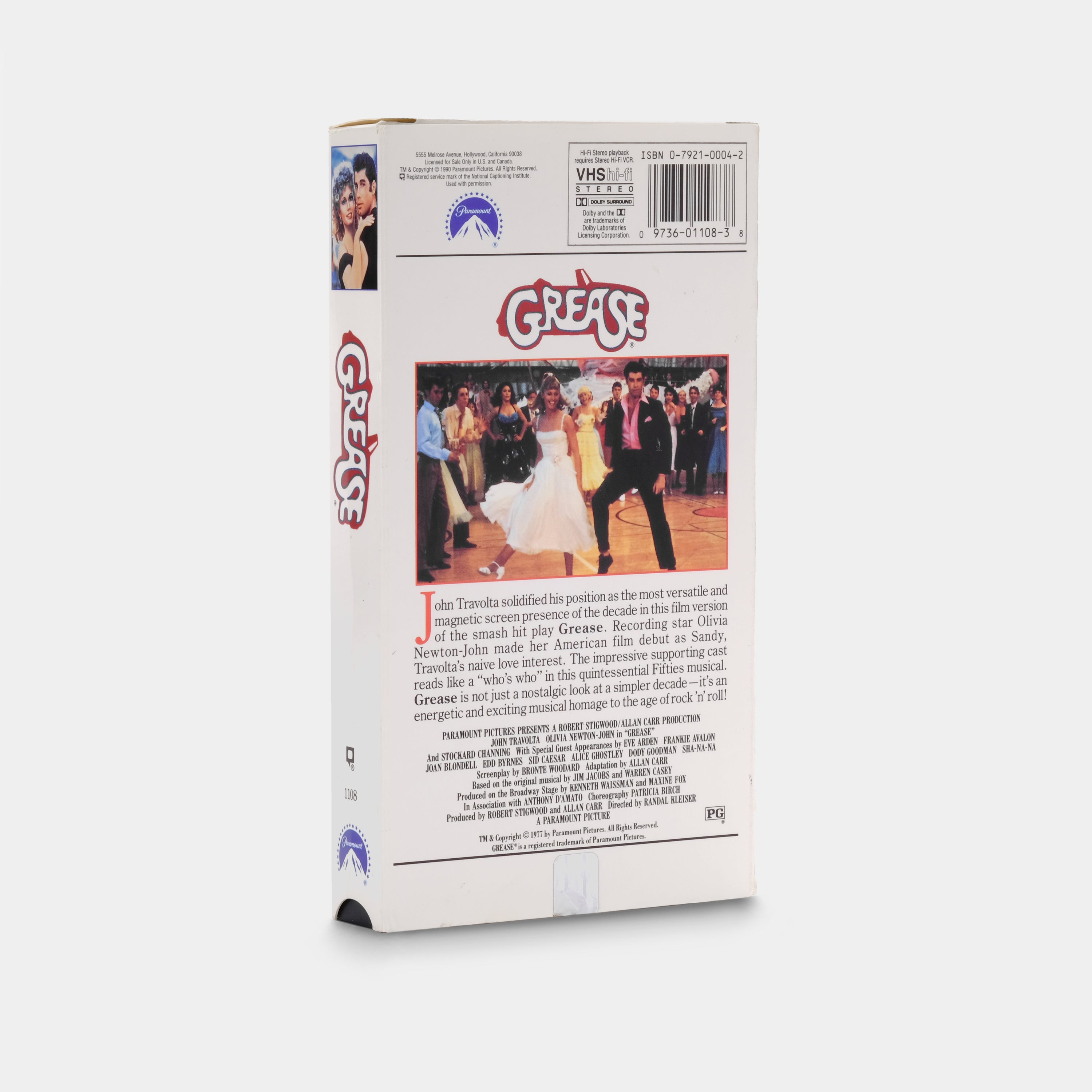 Grease VHS Tape