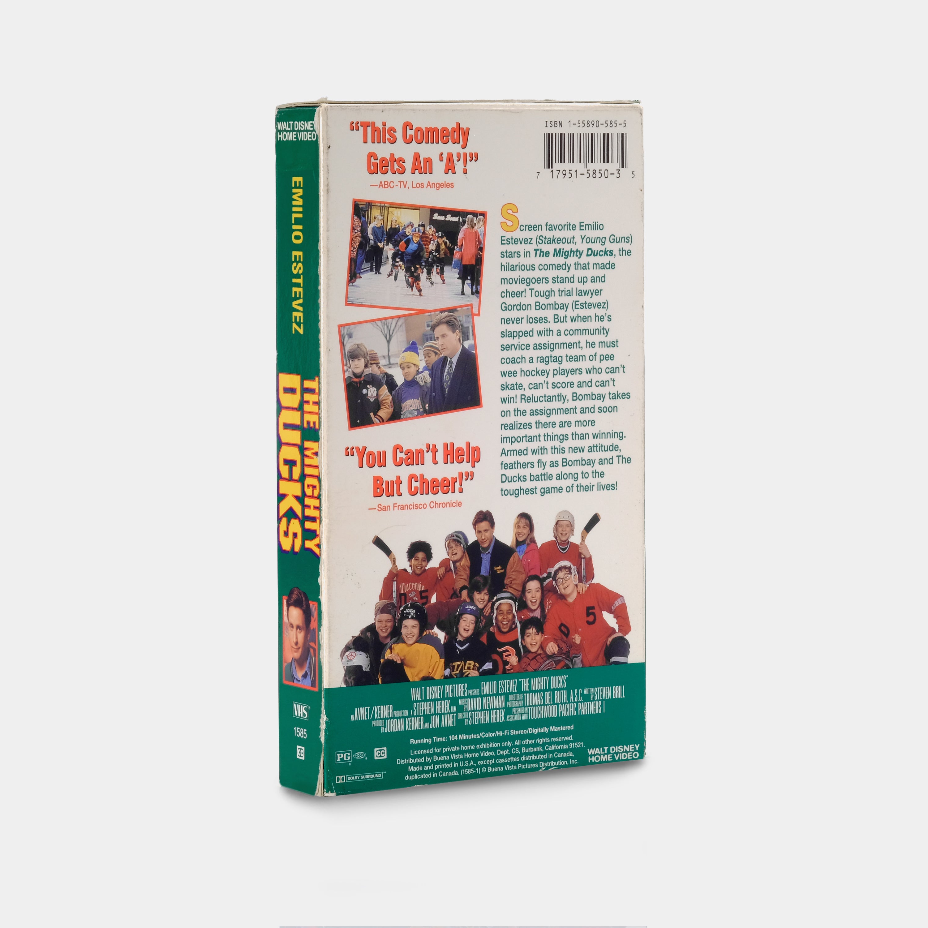 The Mighty Ducks VHS Tape