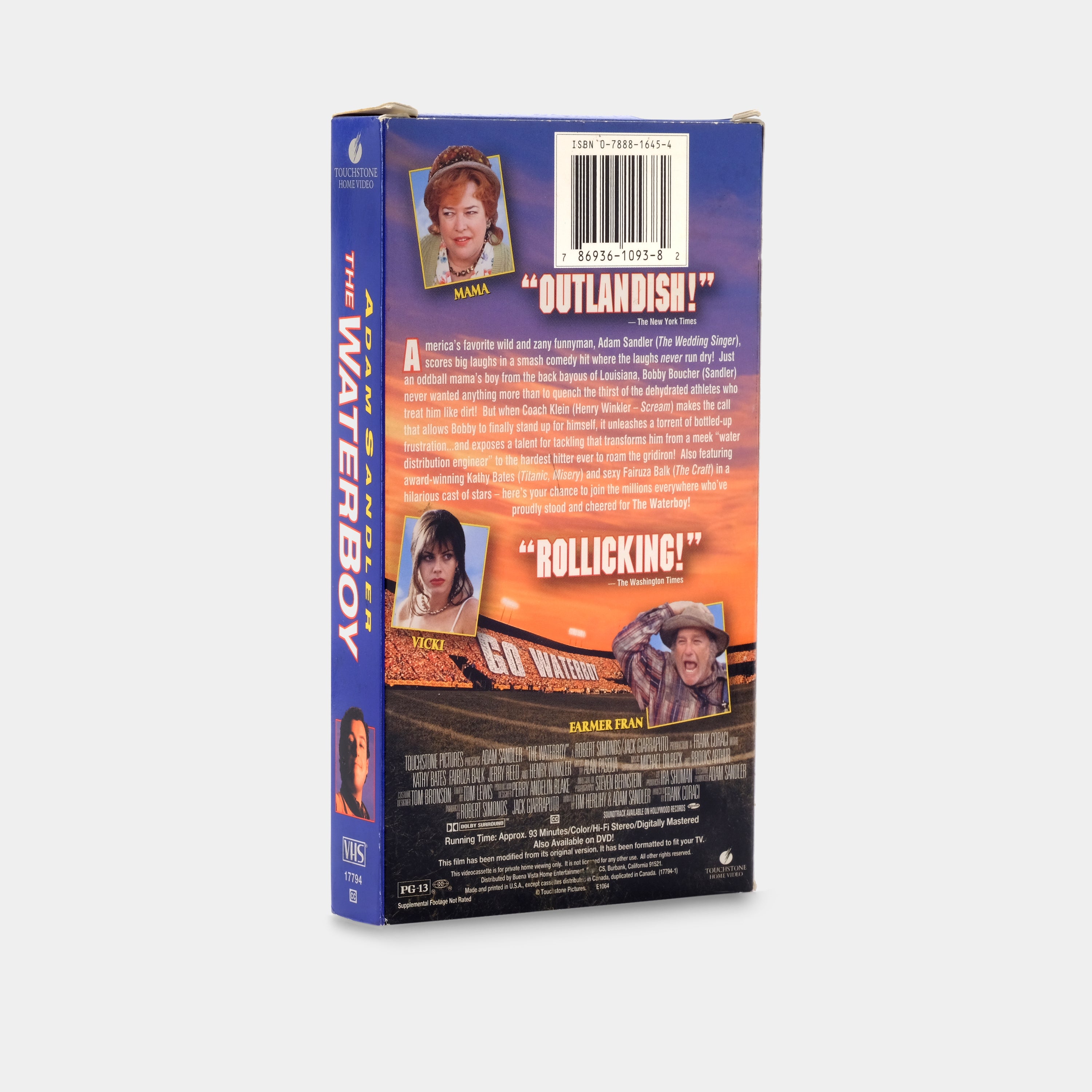 The WaterBoy VHS Tape