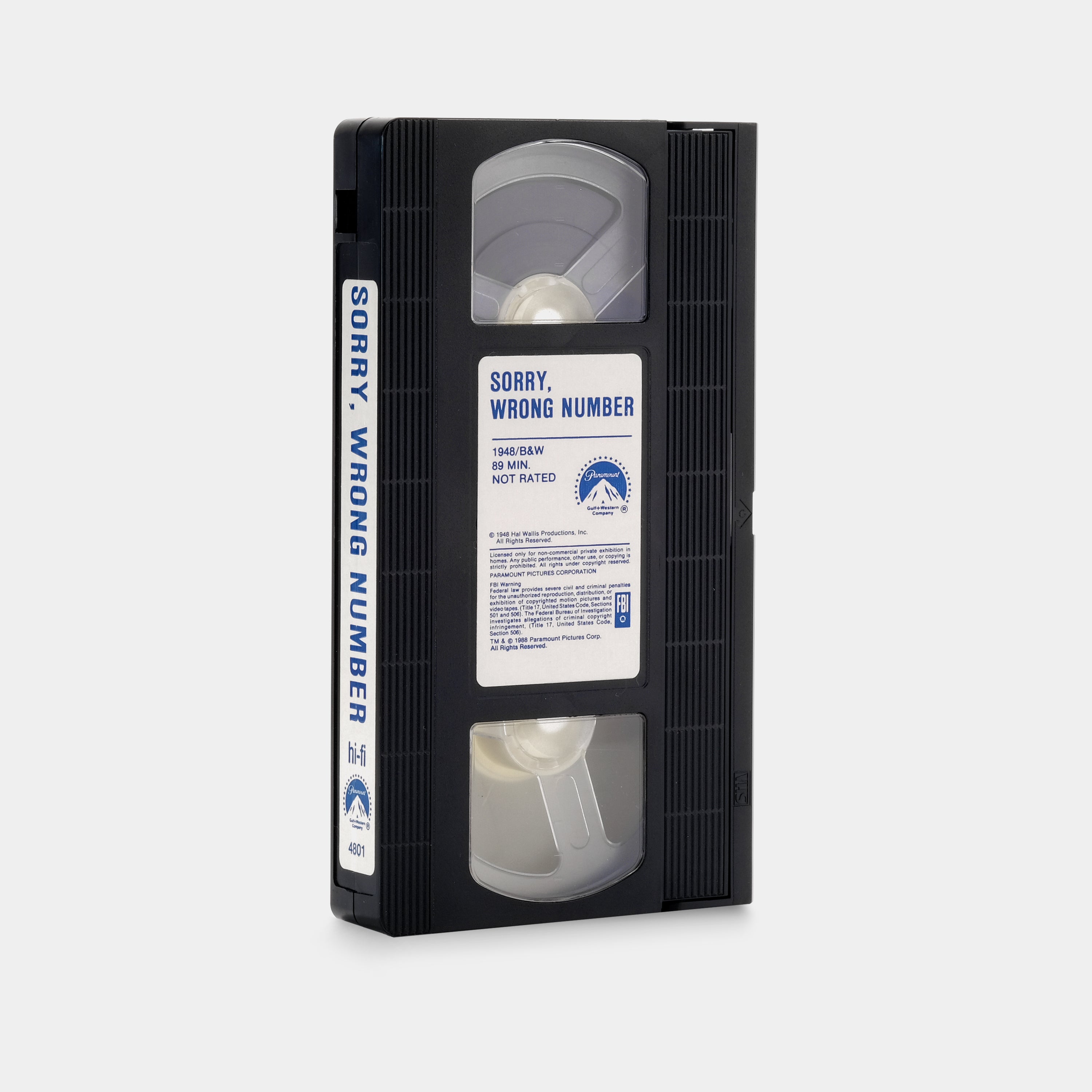 Sorry, Wrong Number VHS Tape