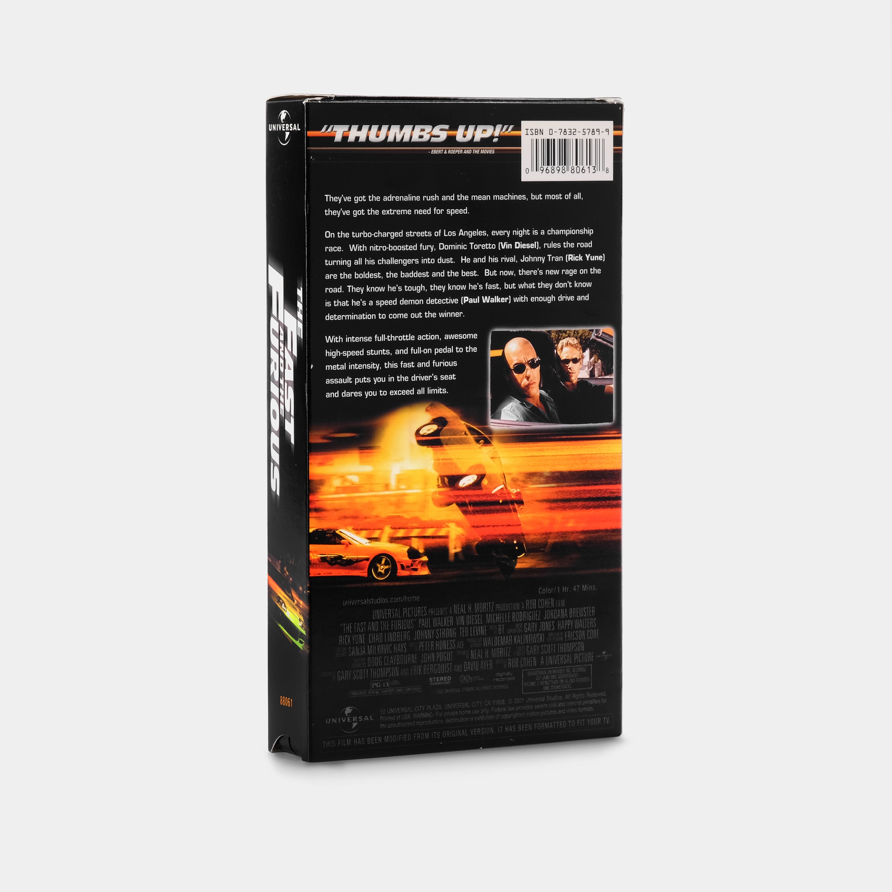 The Fast And The Furious VHS Tape