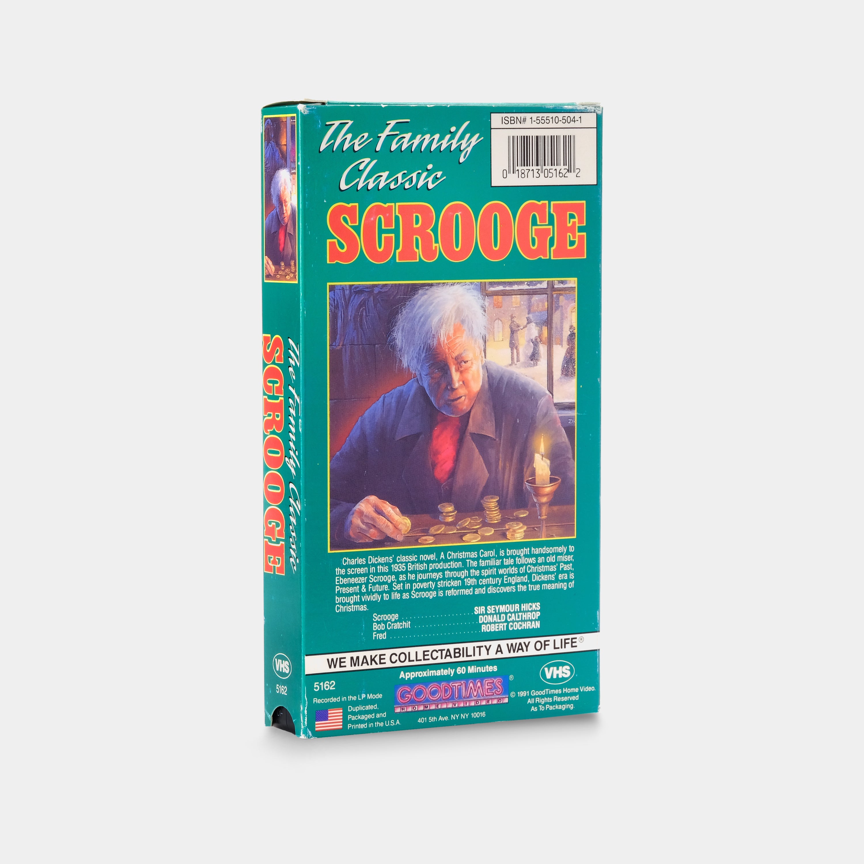 The Family Classic Scrooge VHS Tape