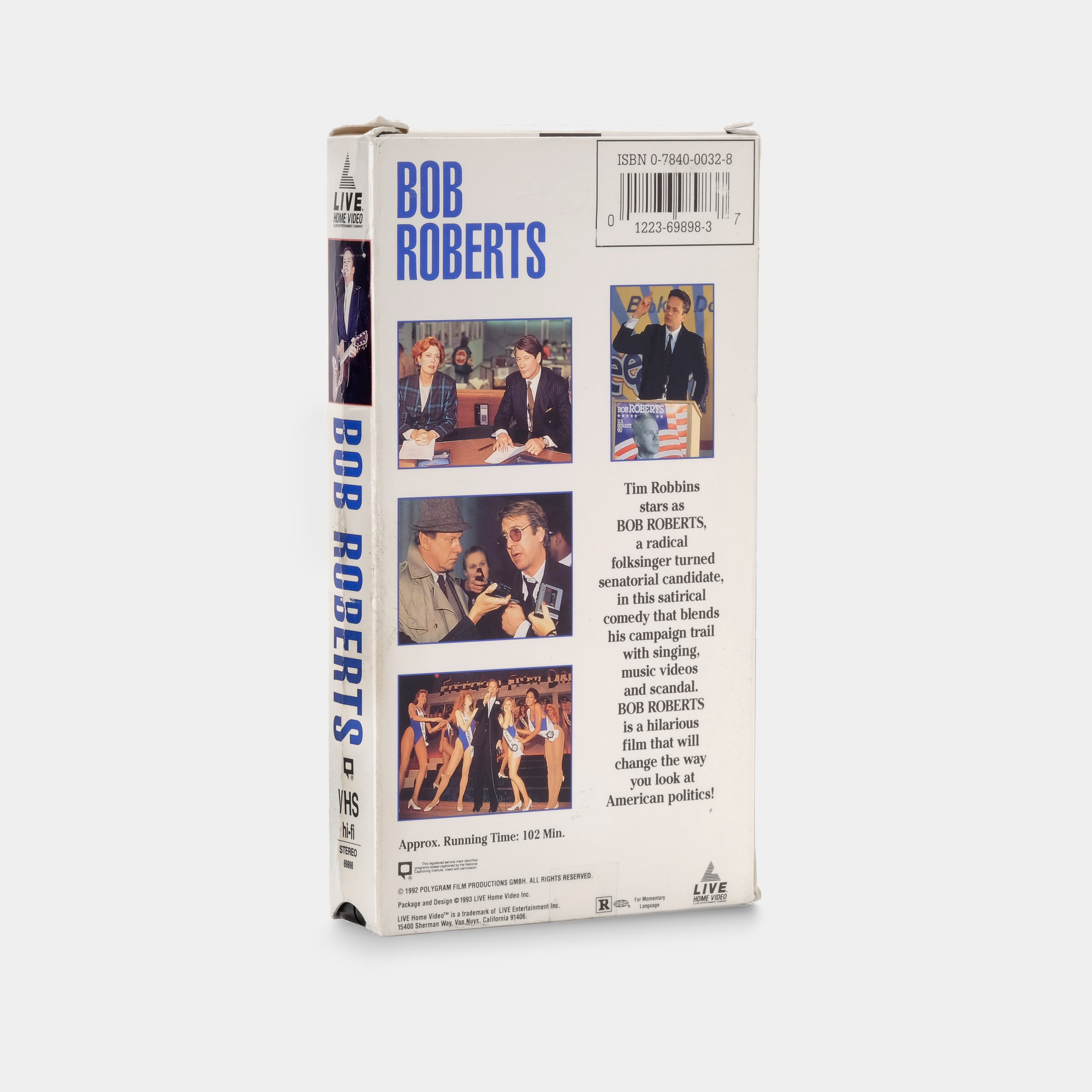 Bob Roberts VHS Tape