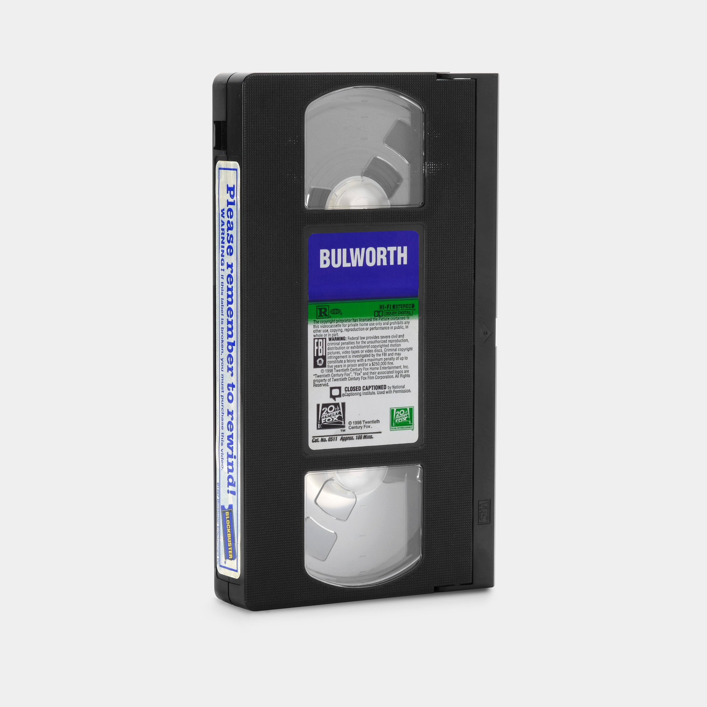 Bulworth VHS Tape