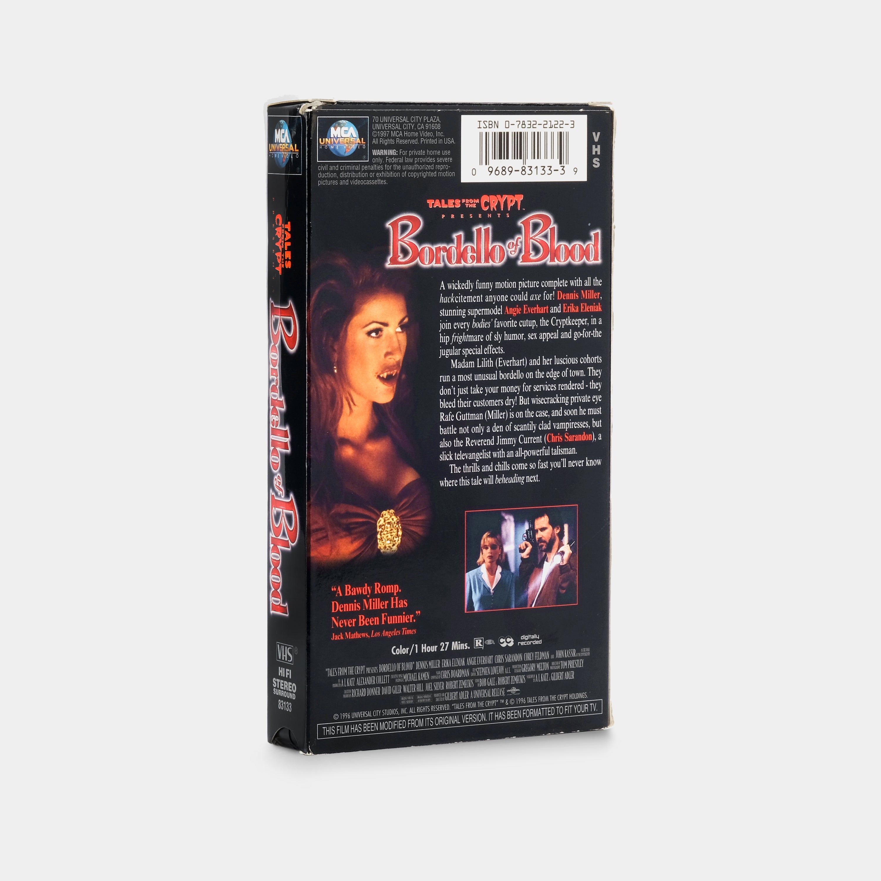 Bordello of Blood VHS Tape