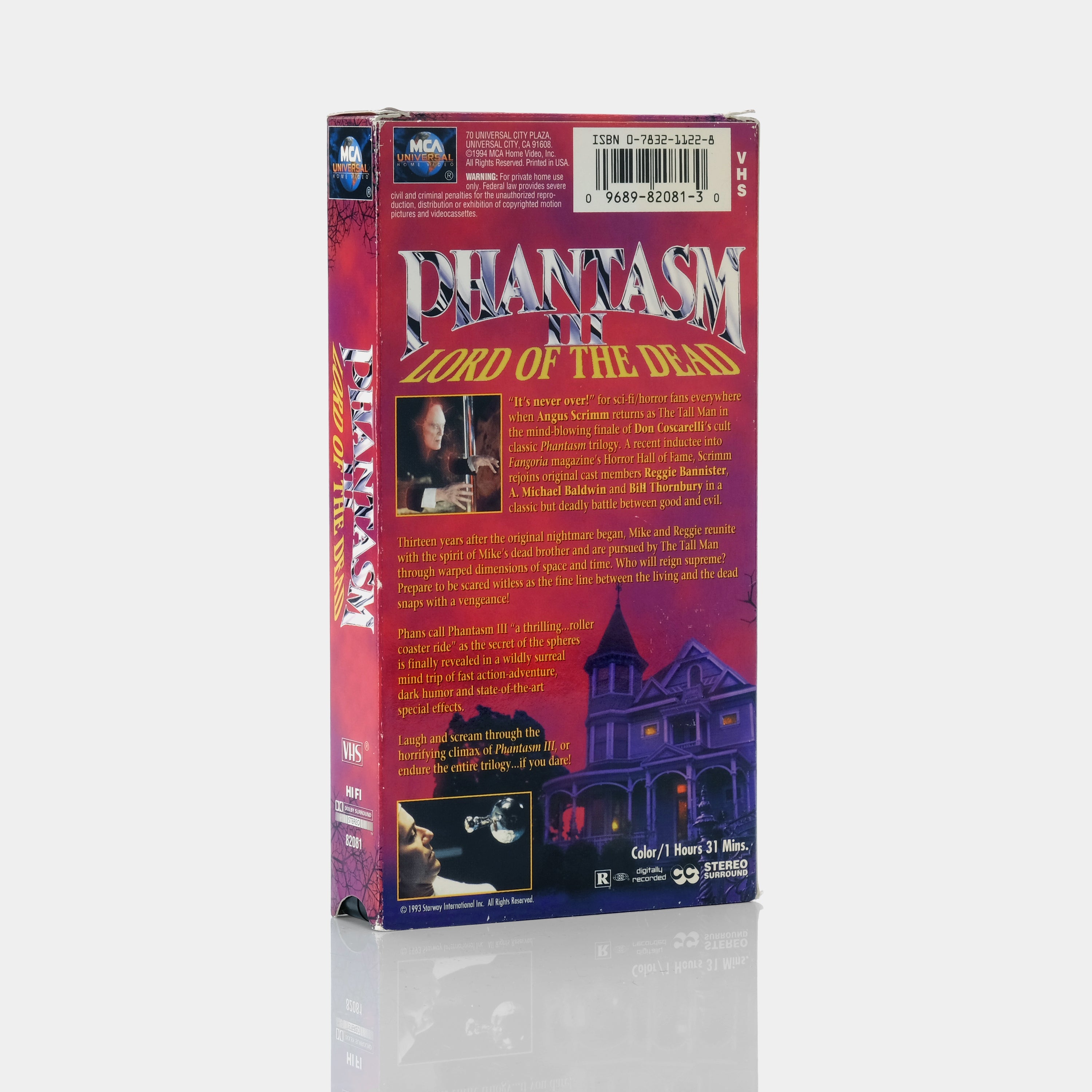 Phantasm III: Lord of the Dead VHS Tape