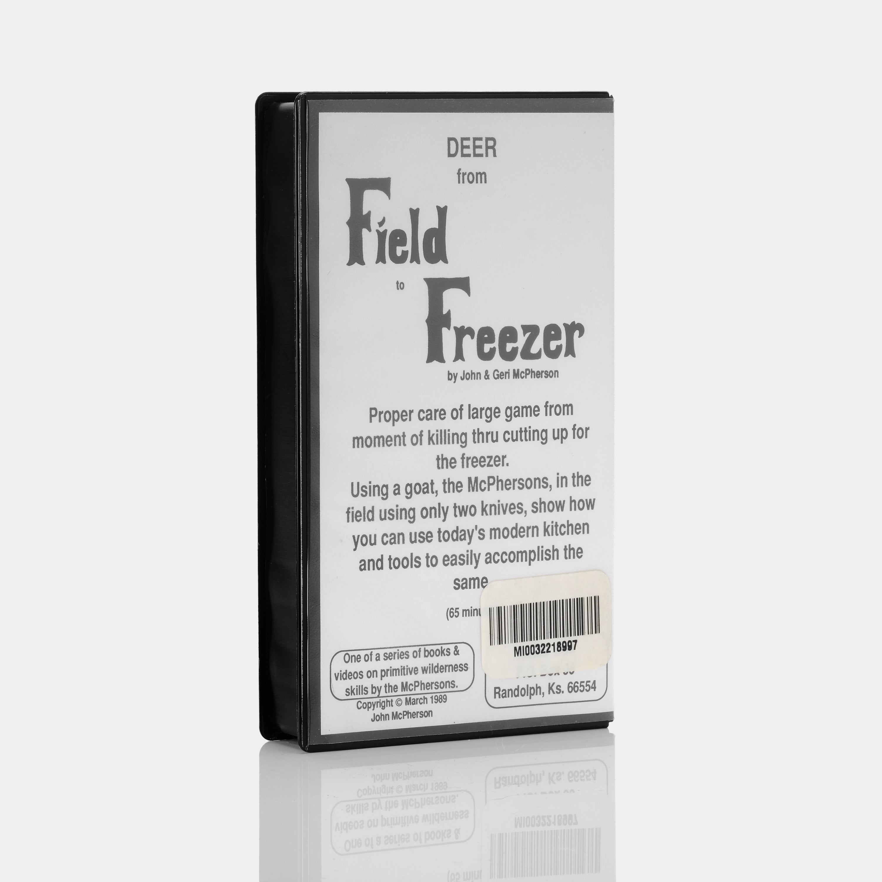 Deer from Field to Freezer VHS Tape