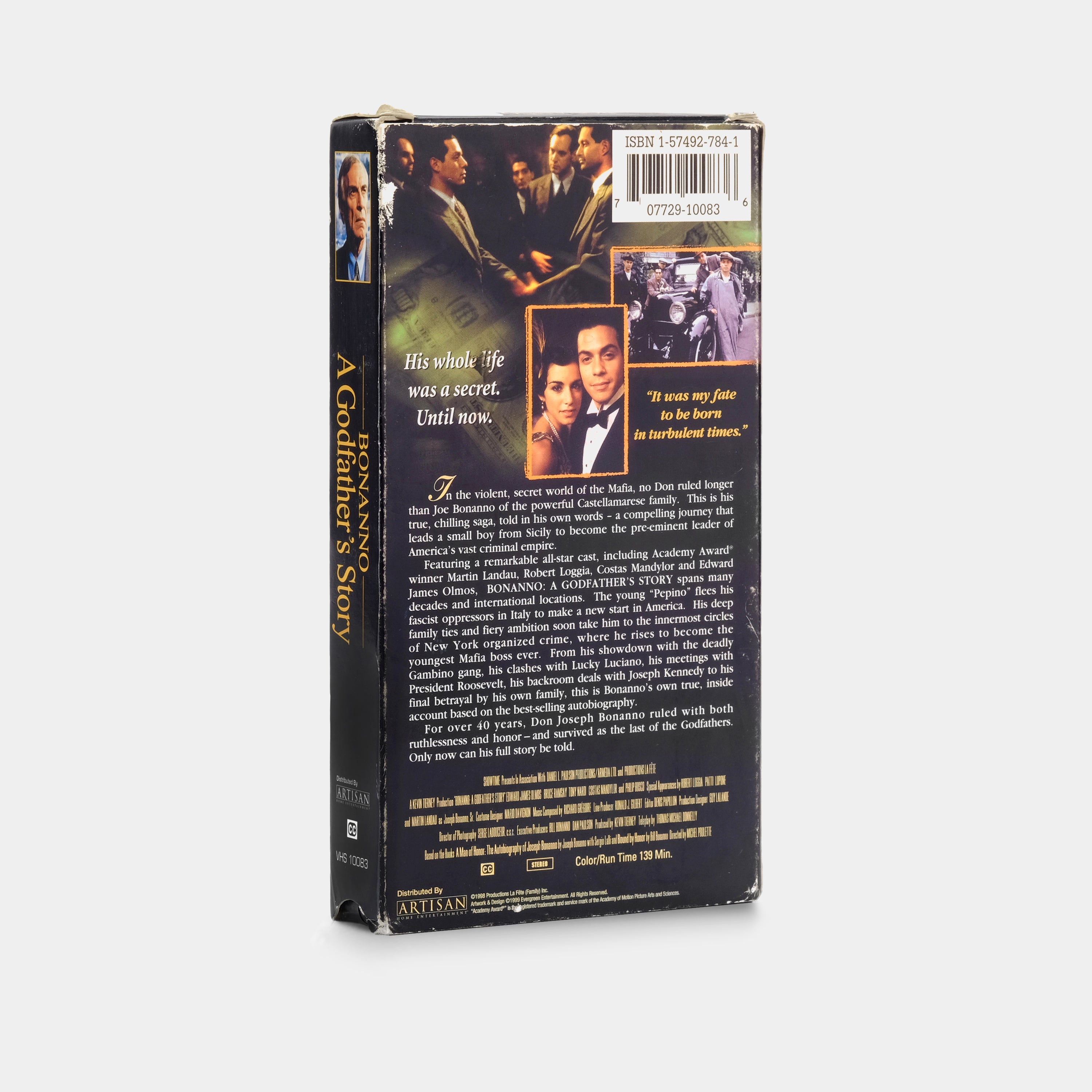 Bonanno: A Godfather's Story VHS Tape