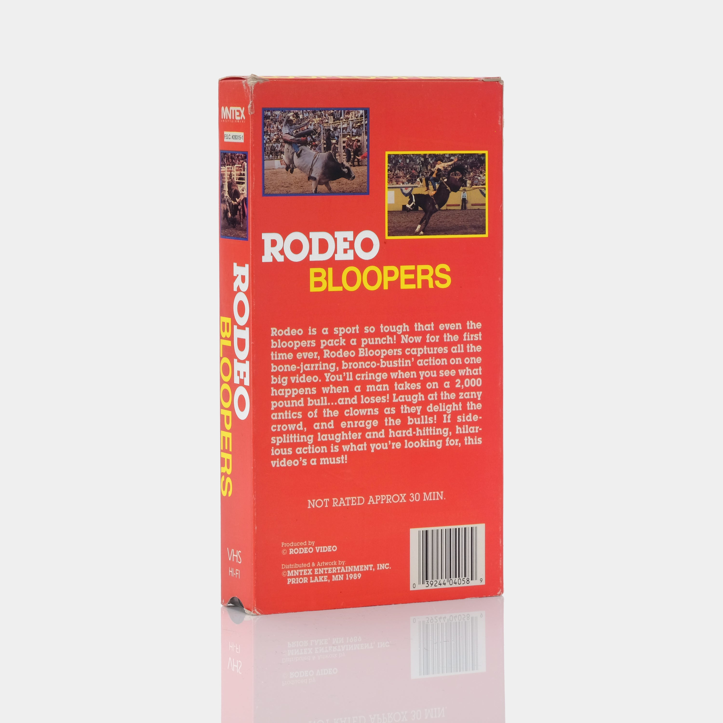 Rodeo Bloopers VHS Tape