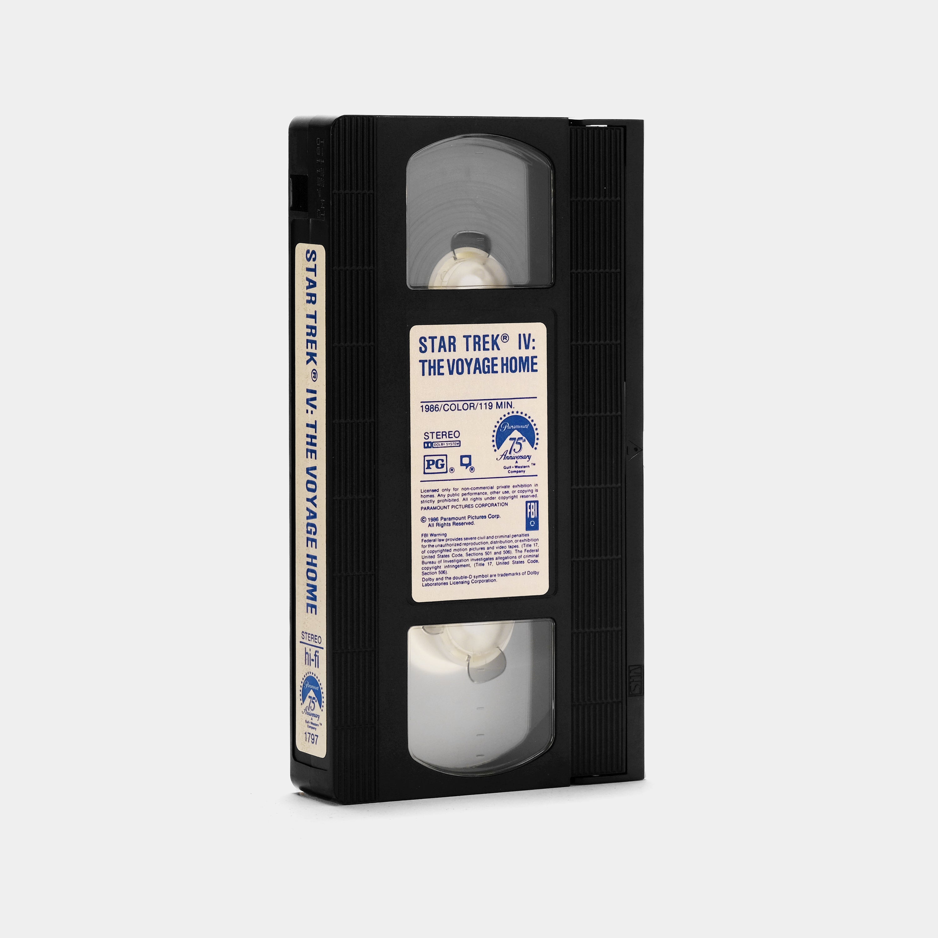 Star Trek IV: The Voyage Home VHS Tape
