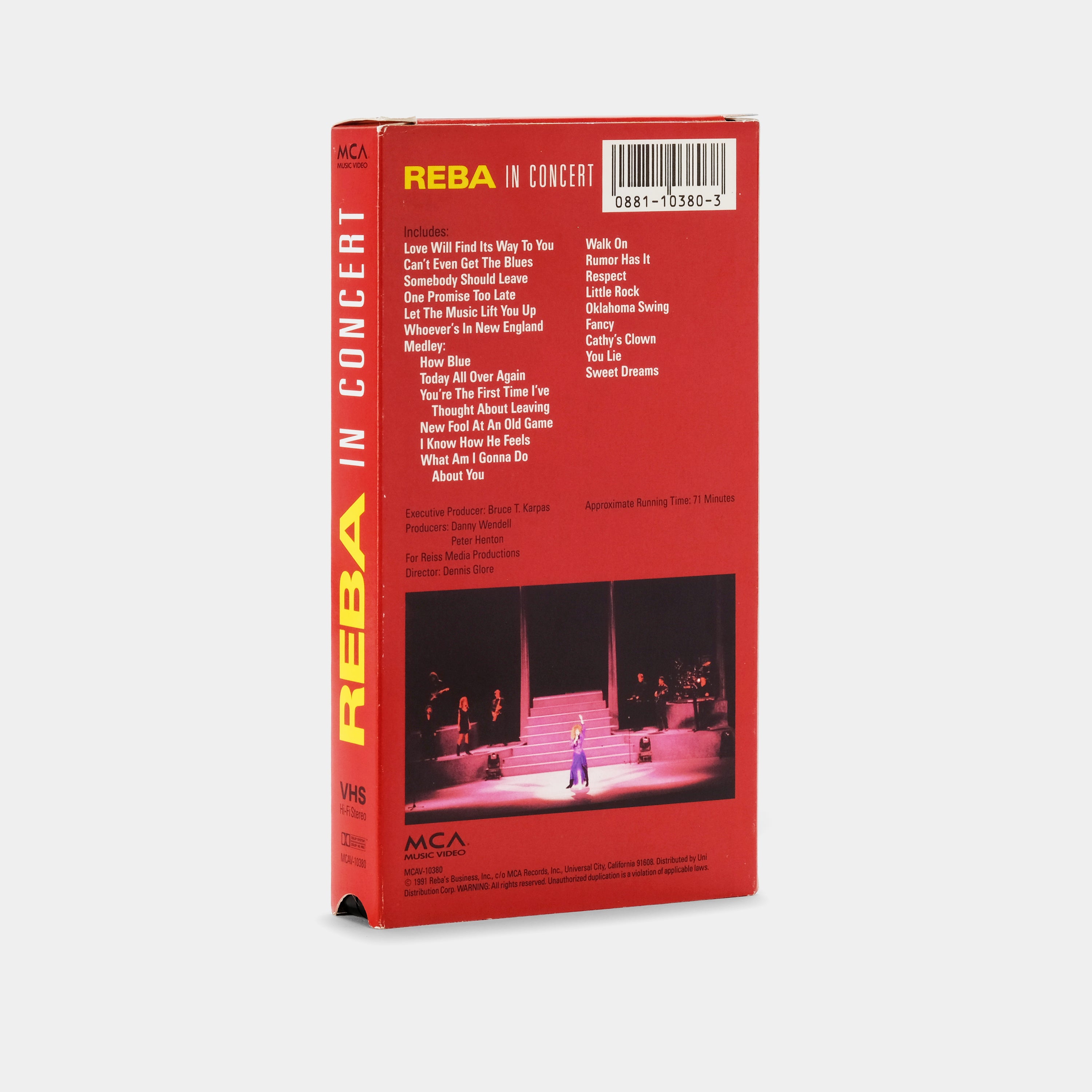 Reba in Concert VHS Tape