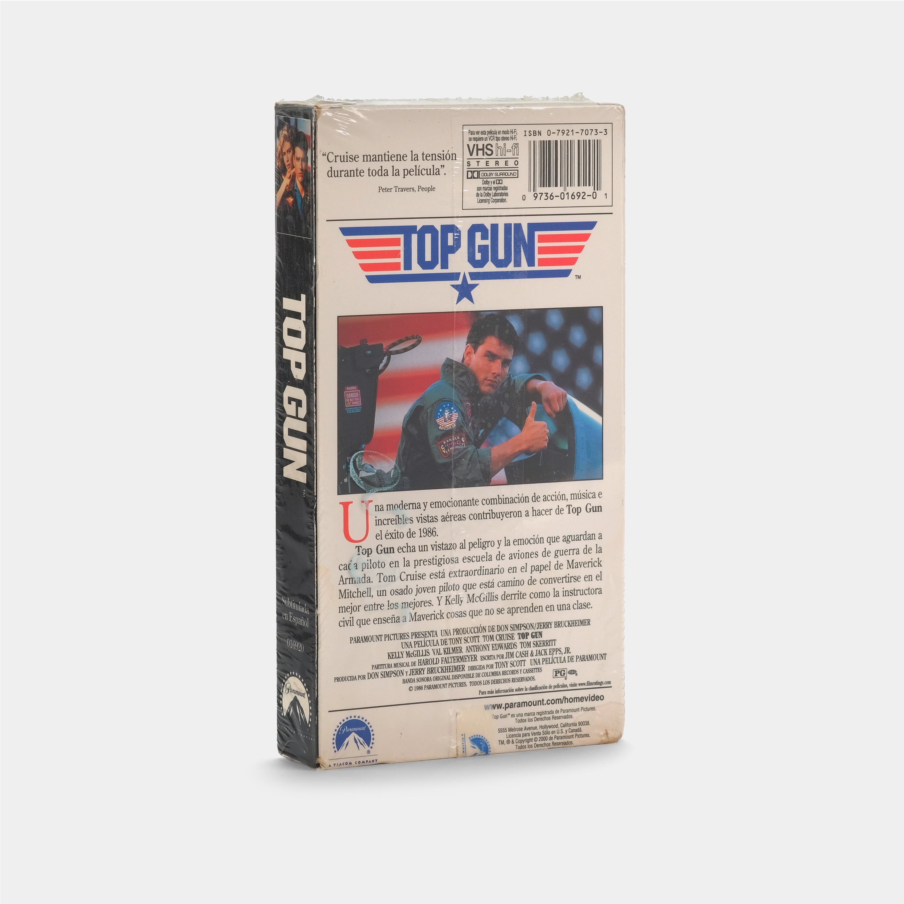 Top Gun (Sealed, Spanish Subtitled) VHS Tape