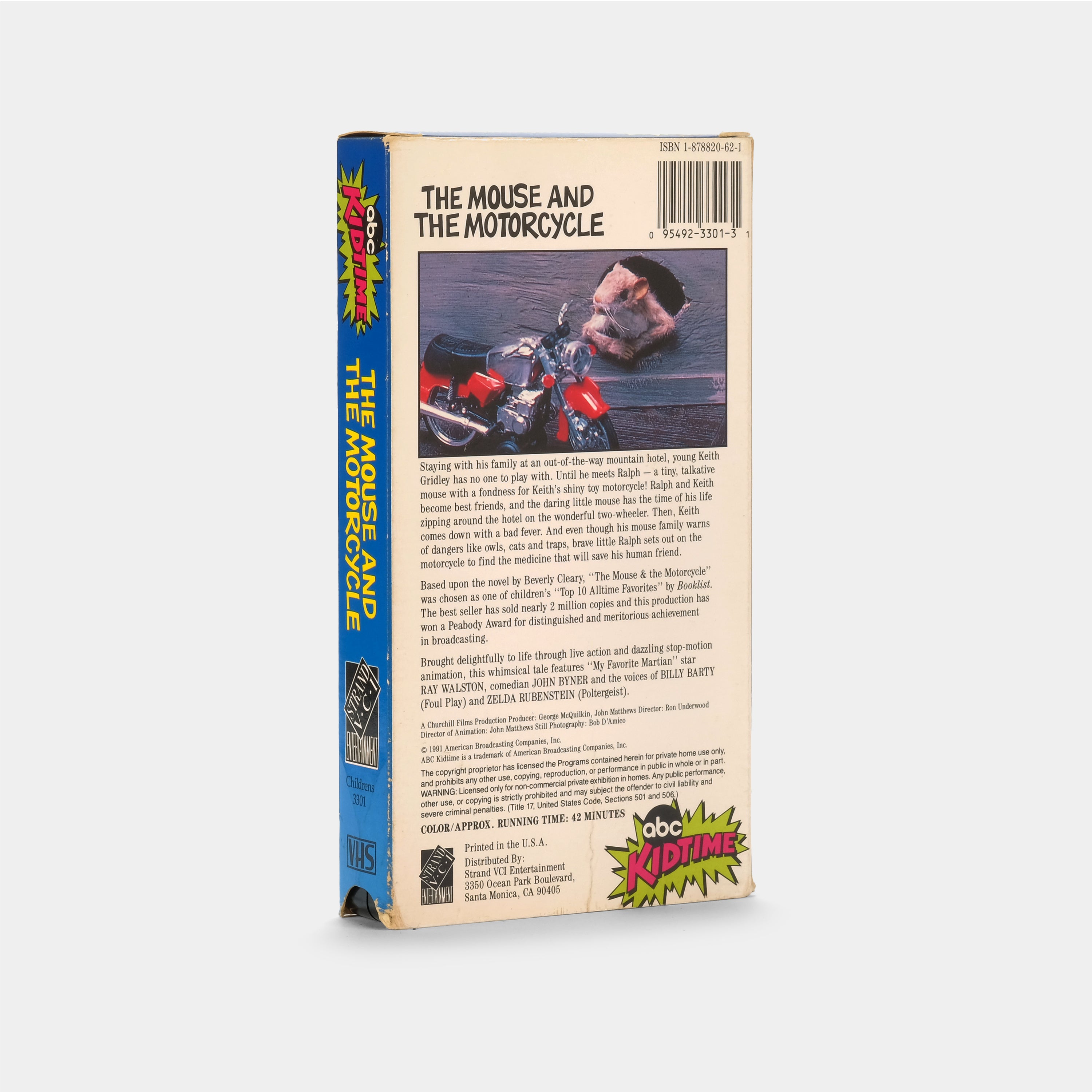 The Mouse and the Motorcycle VHS Tape