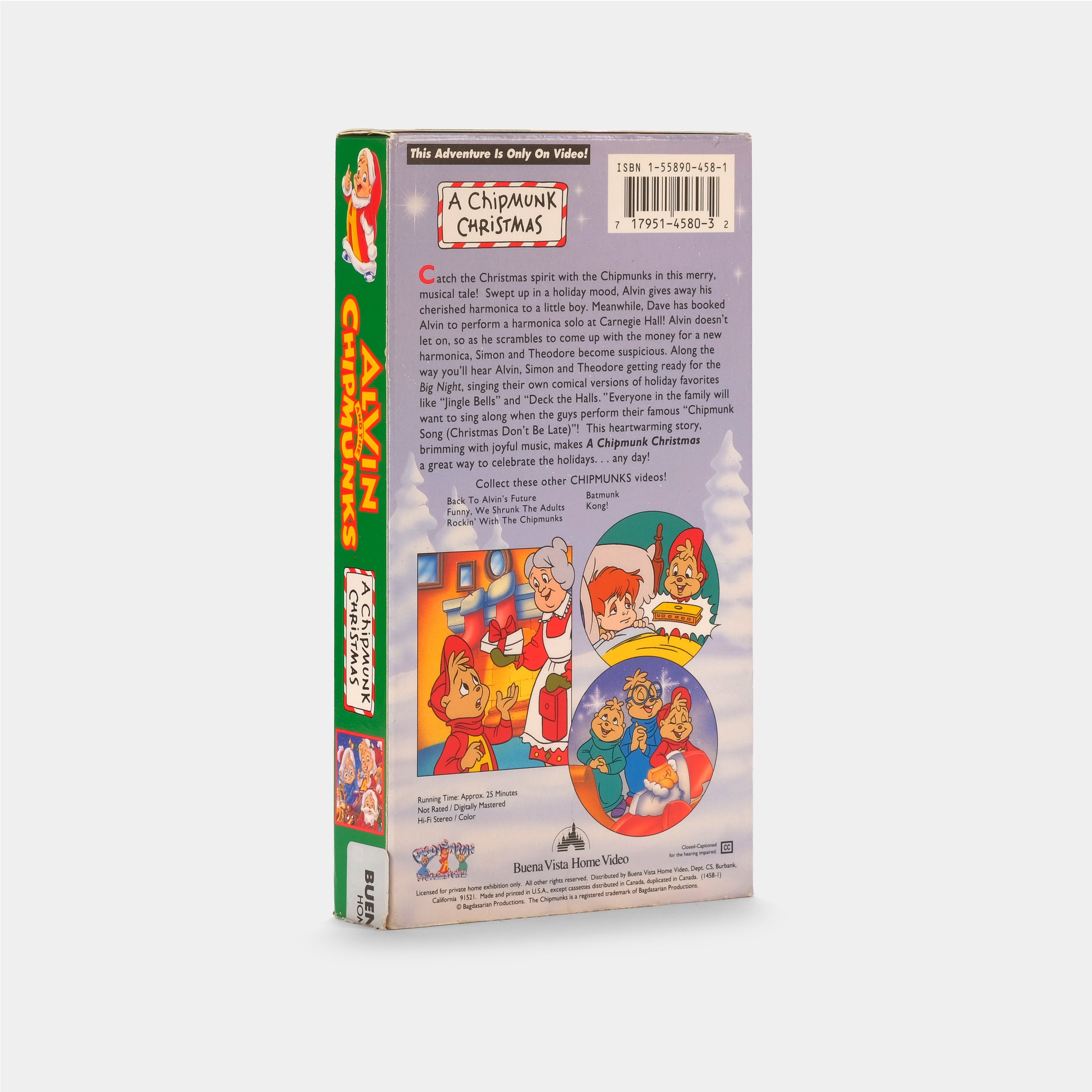 Alvin and The Chipmunks: A Chipmunk Christmas VHS Tape