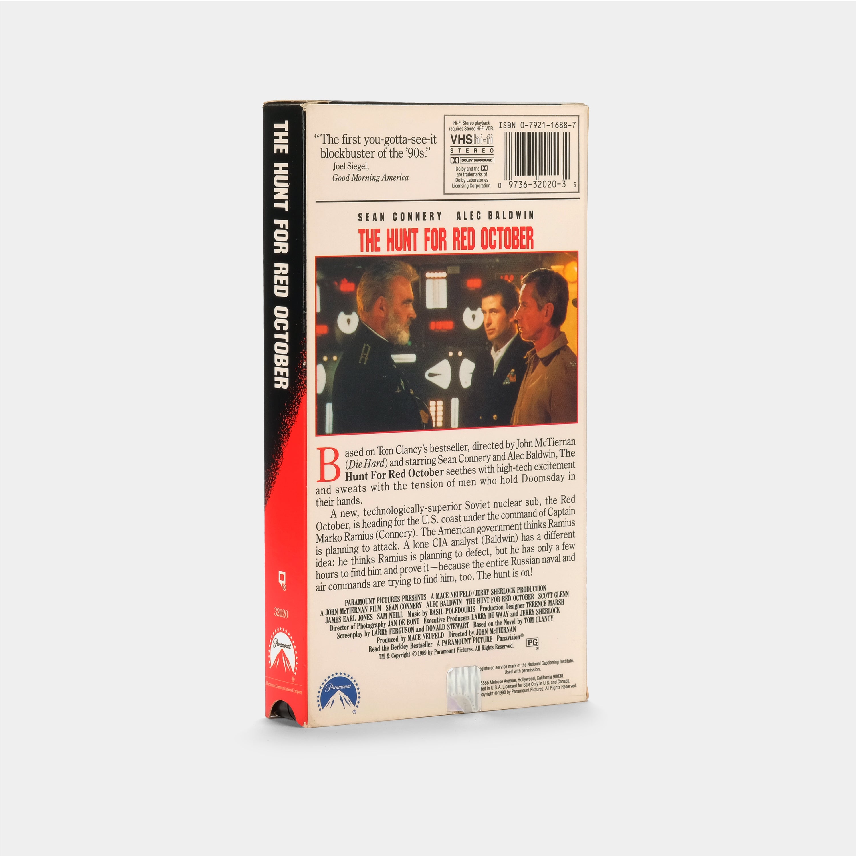 The Hunt for Red October VHS Tape