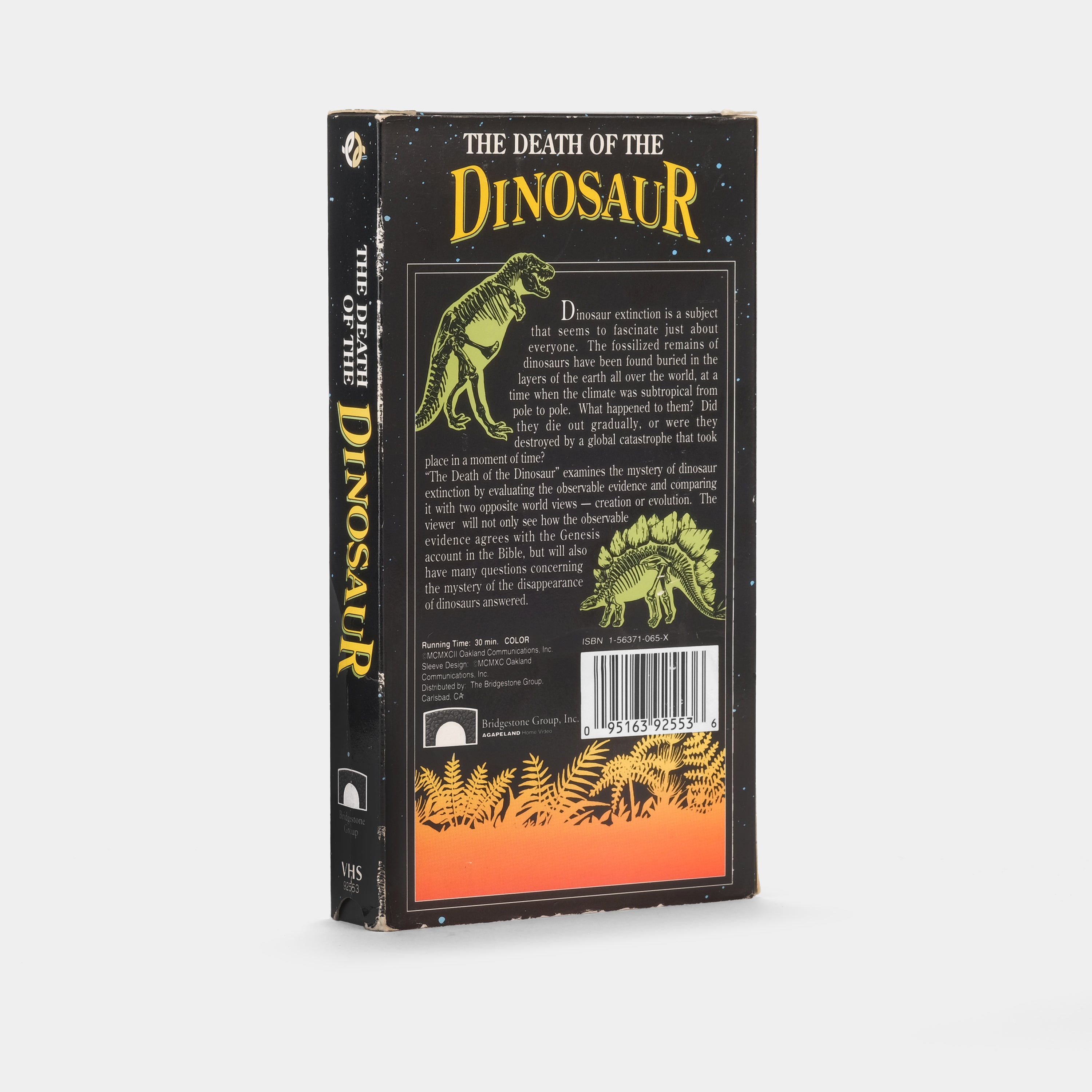 The Death of the Dinosaur VHS Tape