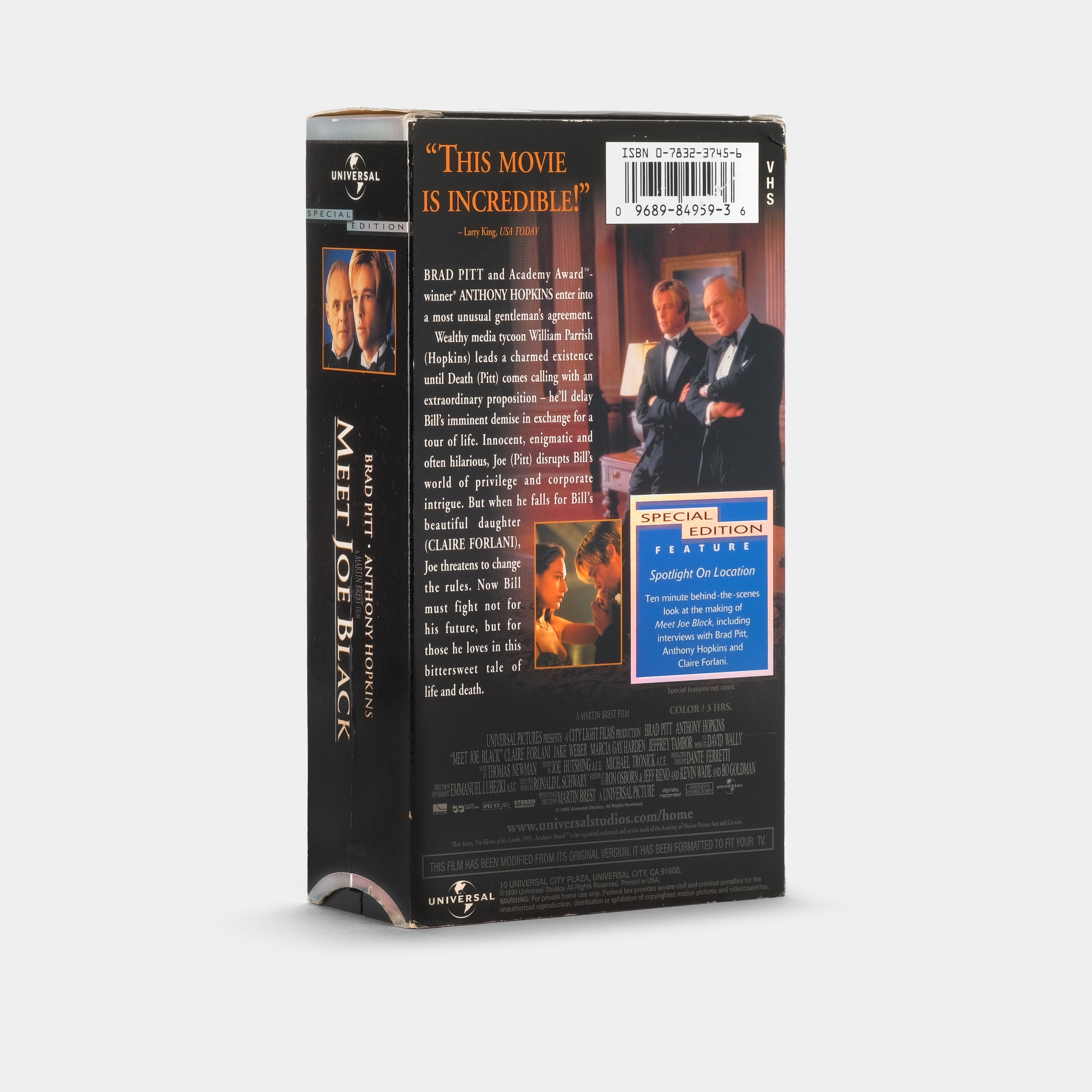 Meet Joe Black (Special Edition) VHS Tape