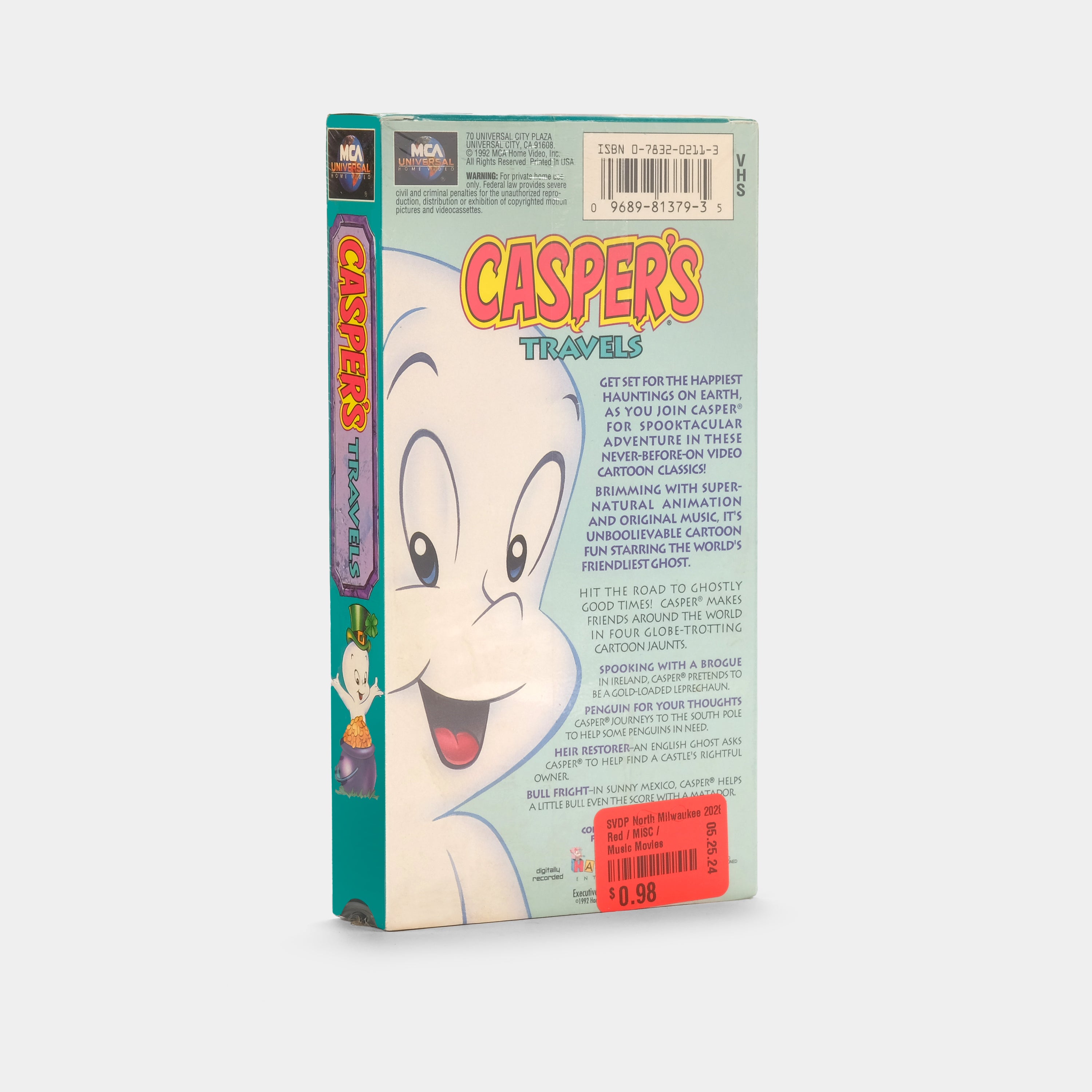 Casper's Travels (Sealed) VHS Tape