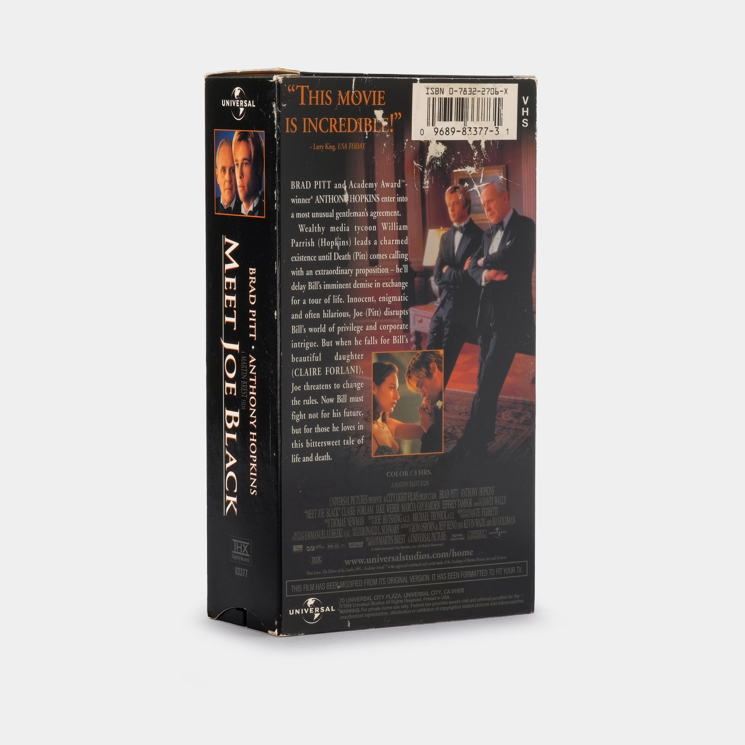 Meet Joe Black VHS Tape