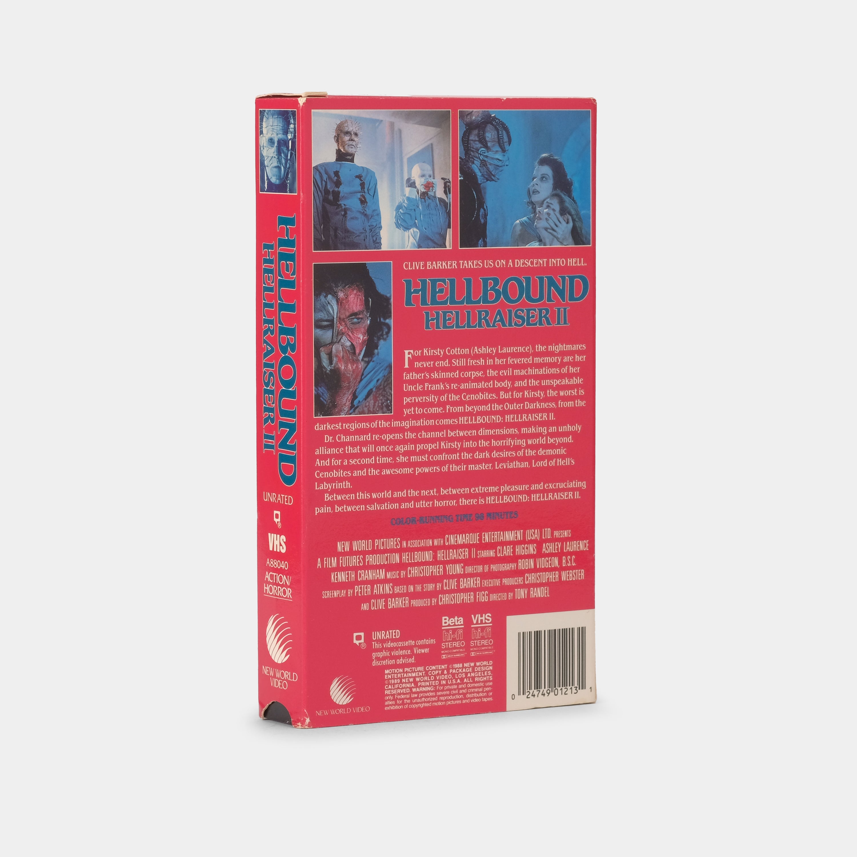 Hellbound: Hellraiser II VHS Tape