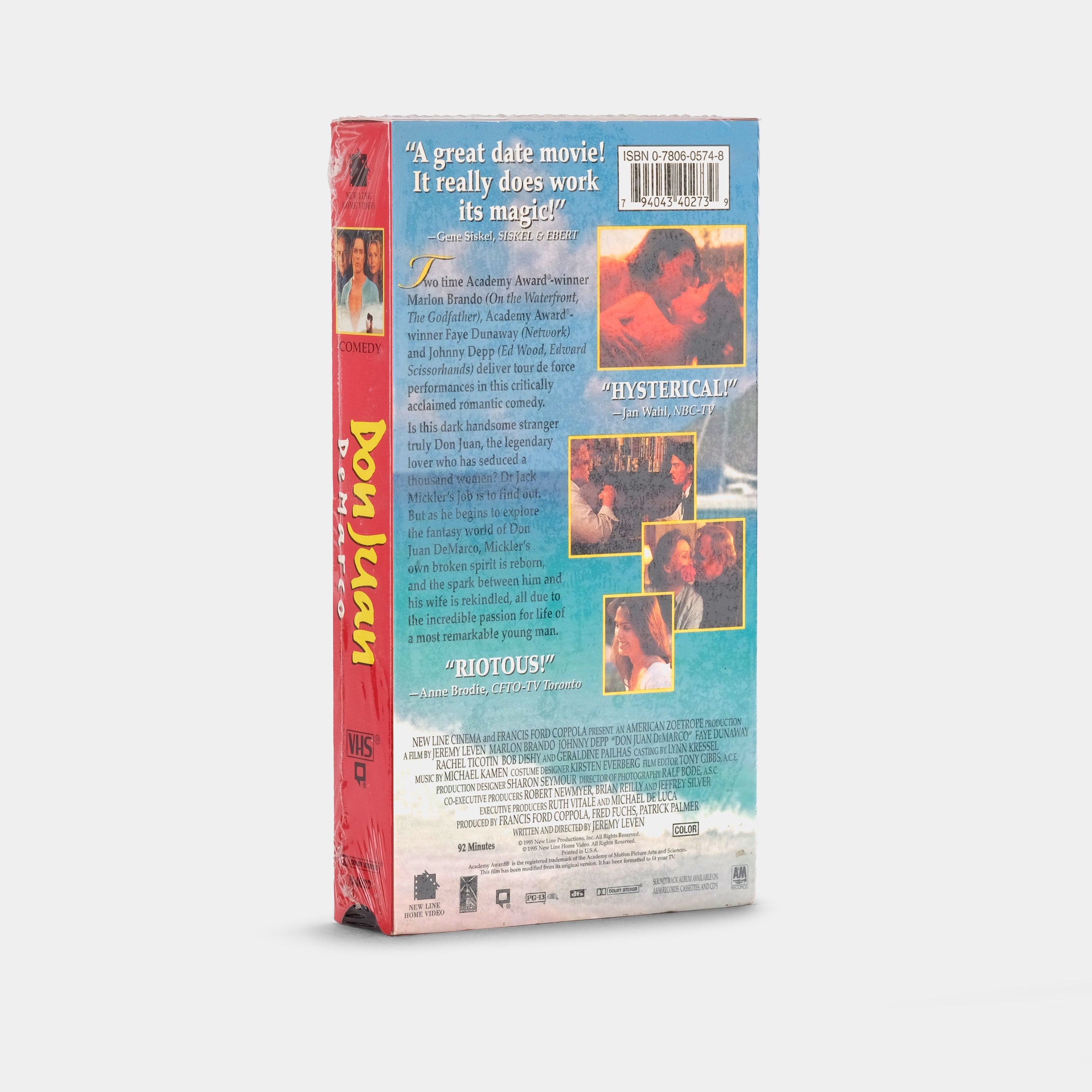 Don Juan DeMarco (Sealed) VHS Tape