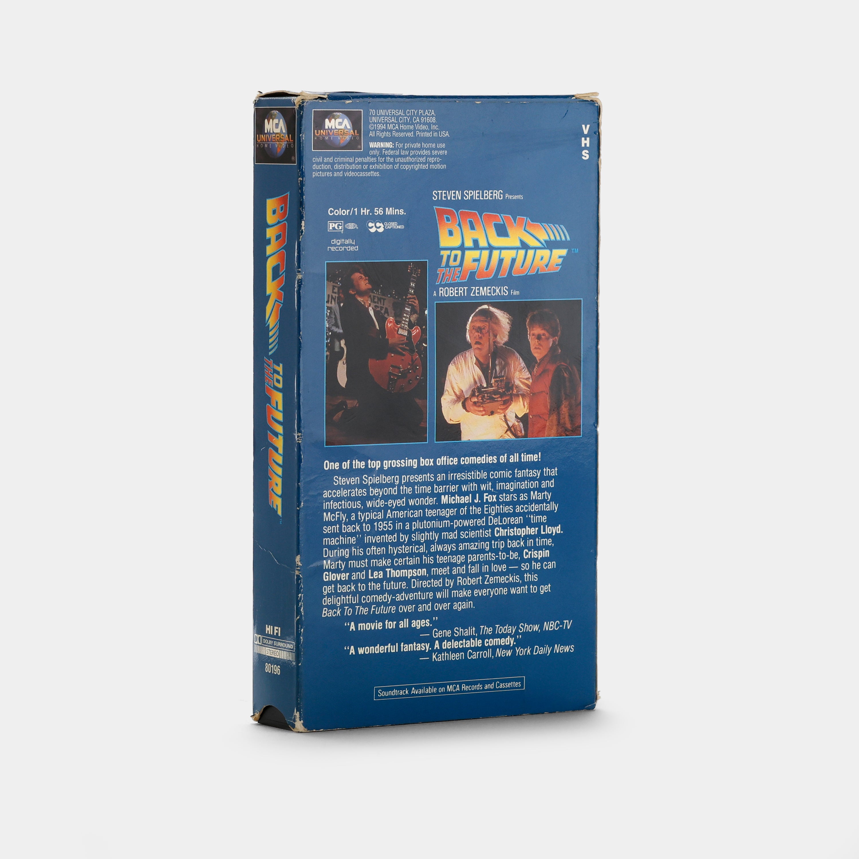 Back To The Future VHS Tape