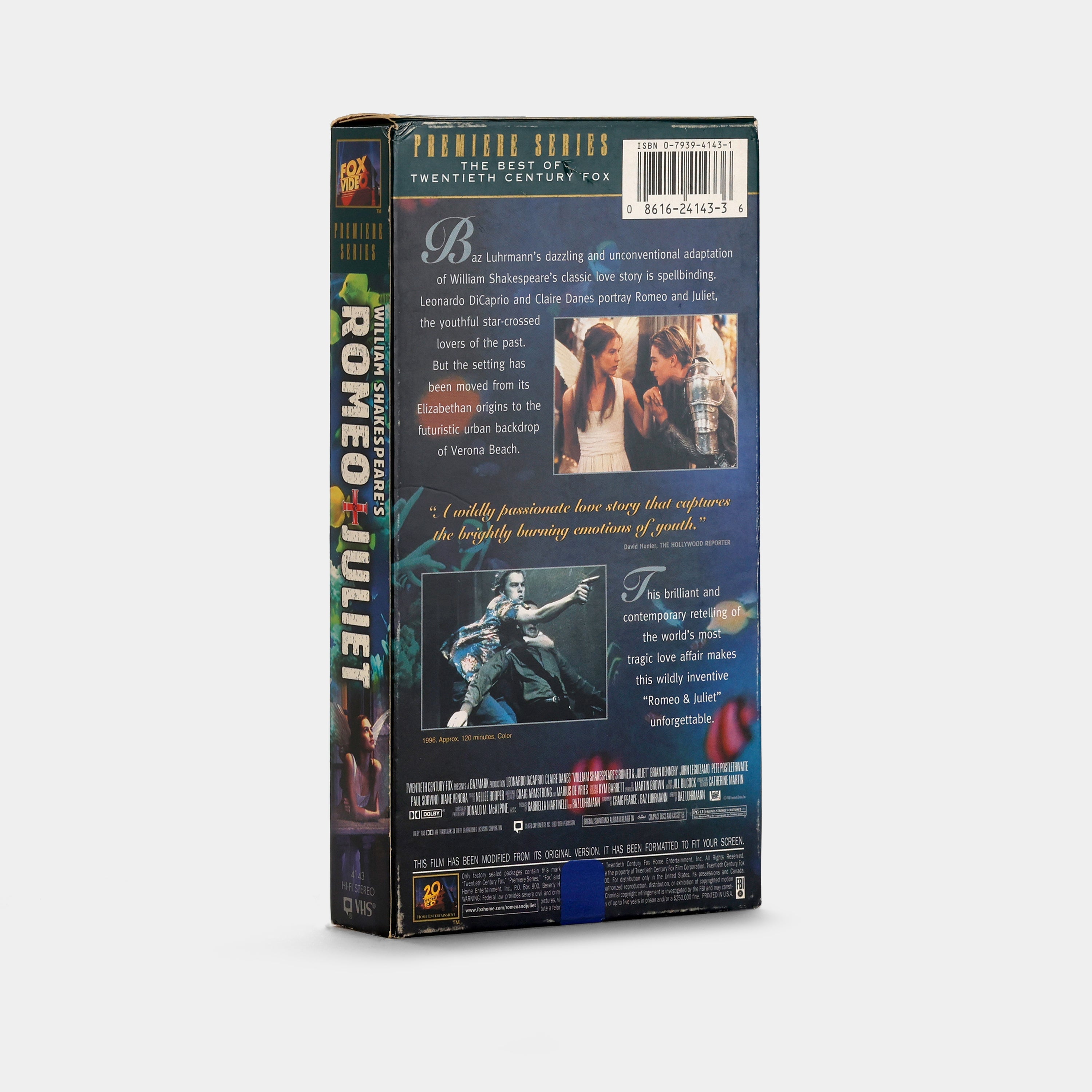 Romeo + Juliet VHS Tape