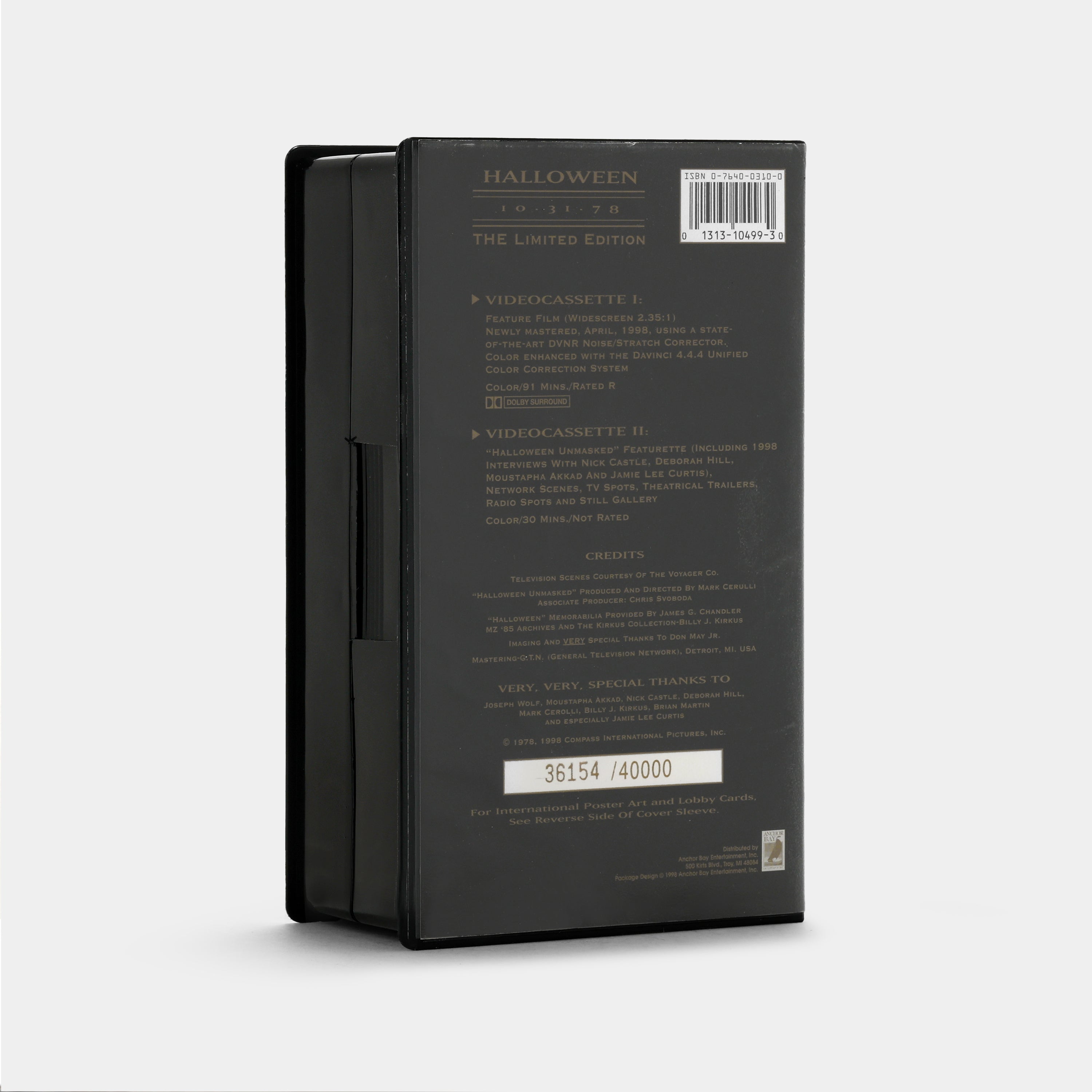 Halloween: 10-31-78 - The Limited Edition VHS Tape Set – Retrospekt