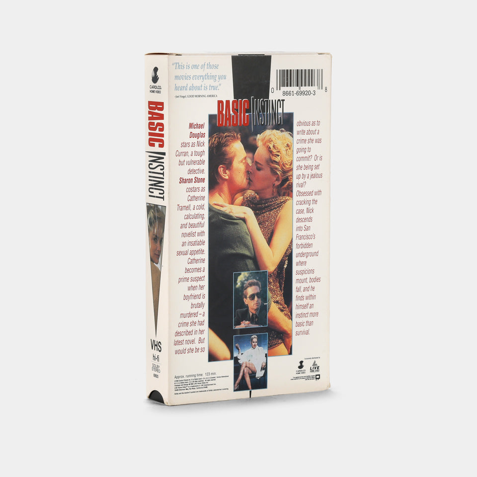 Basic Instinct VHS Tape – Retrospekt