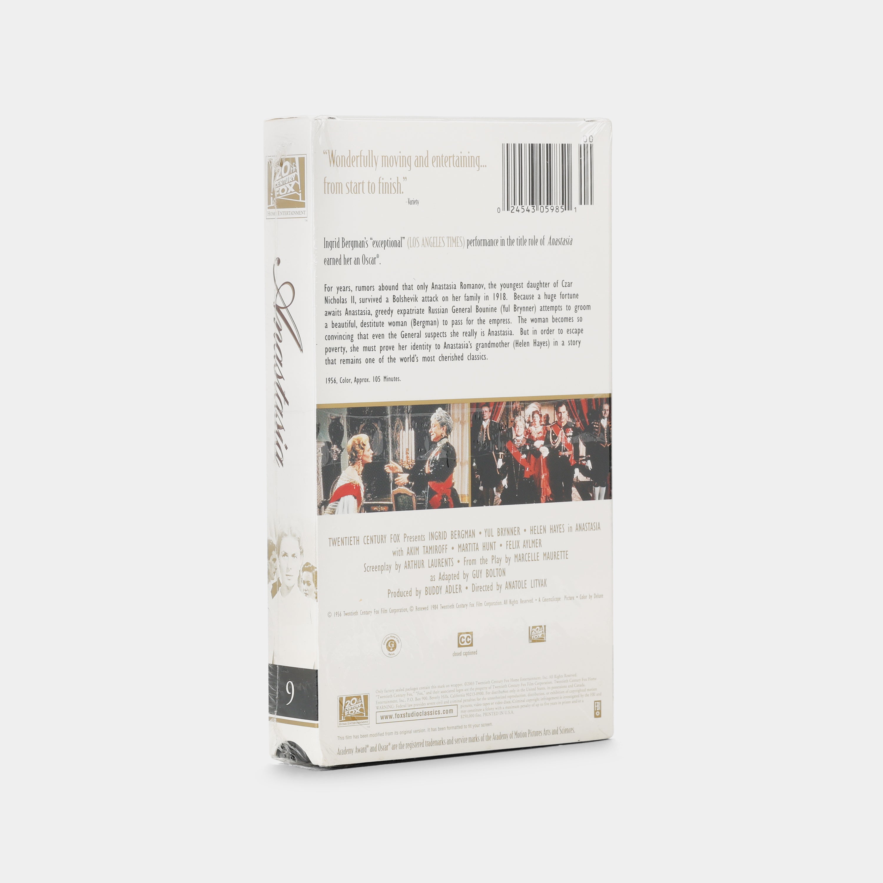 Anastasia (Sealed) VHS Tape
