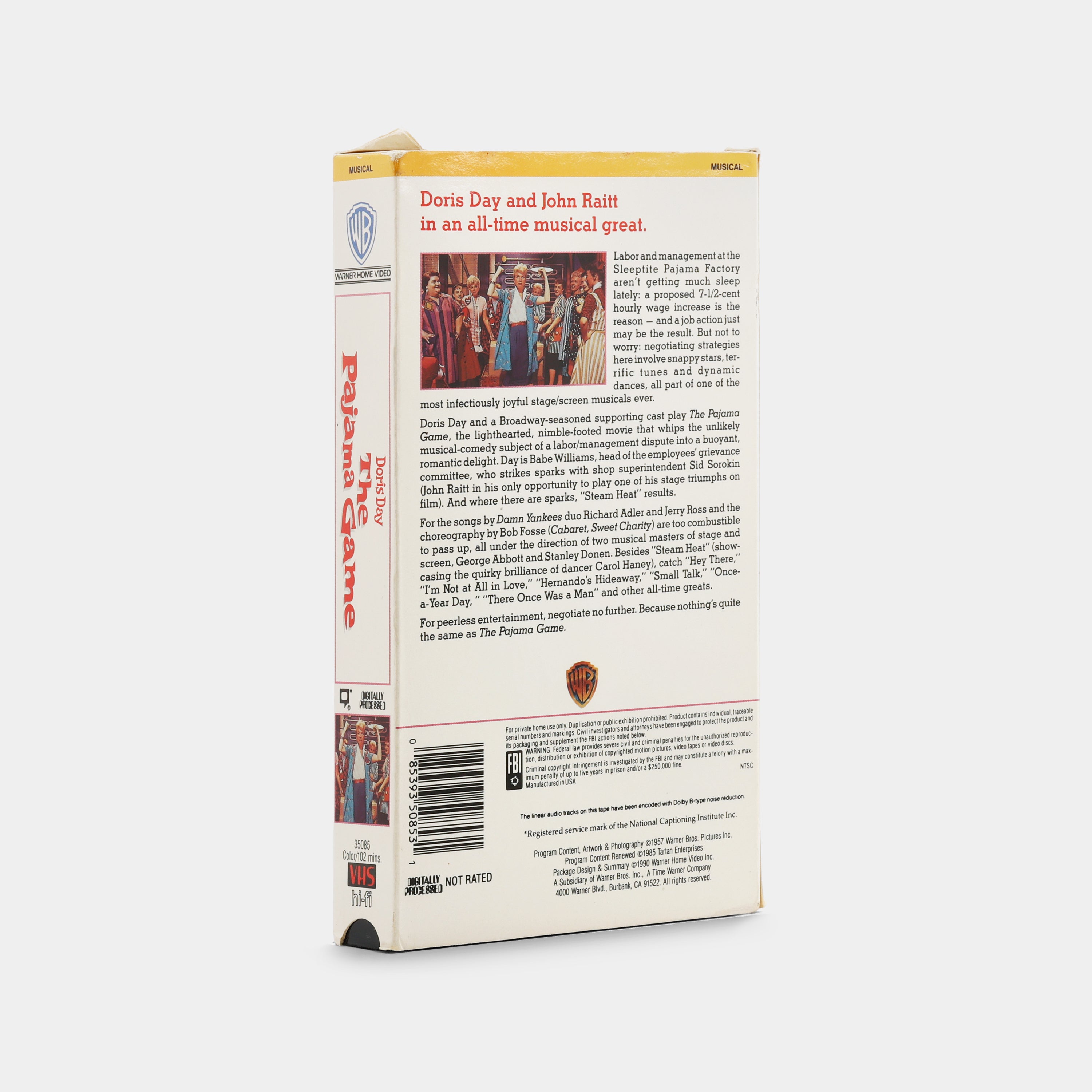 The Pajama Game VHS Tape