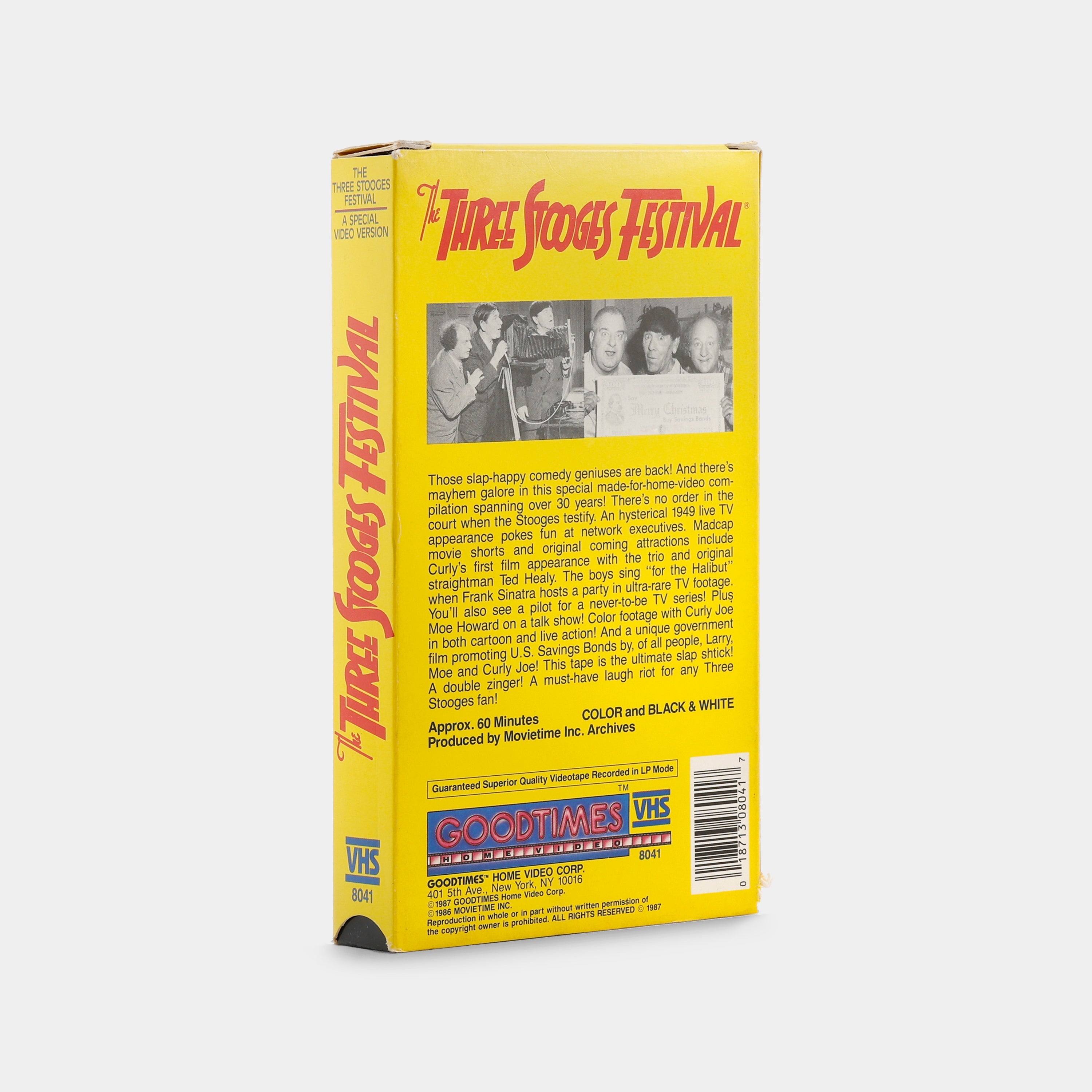 The Three Stooges Festival VHS Tape