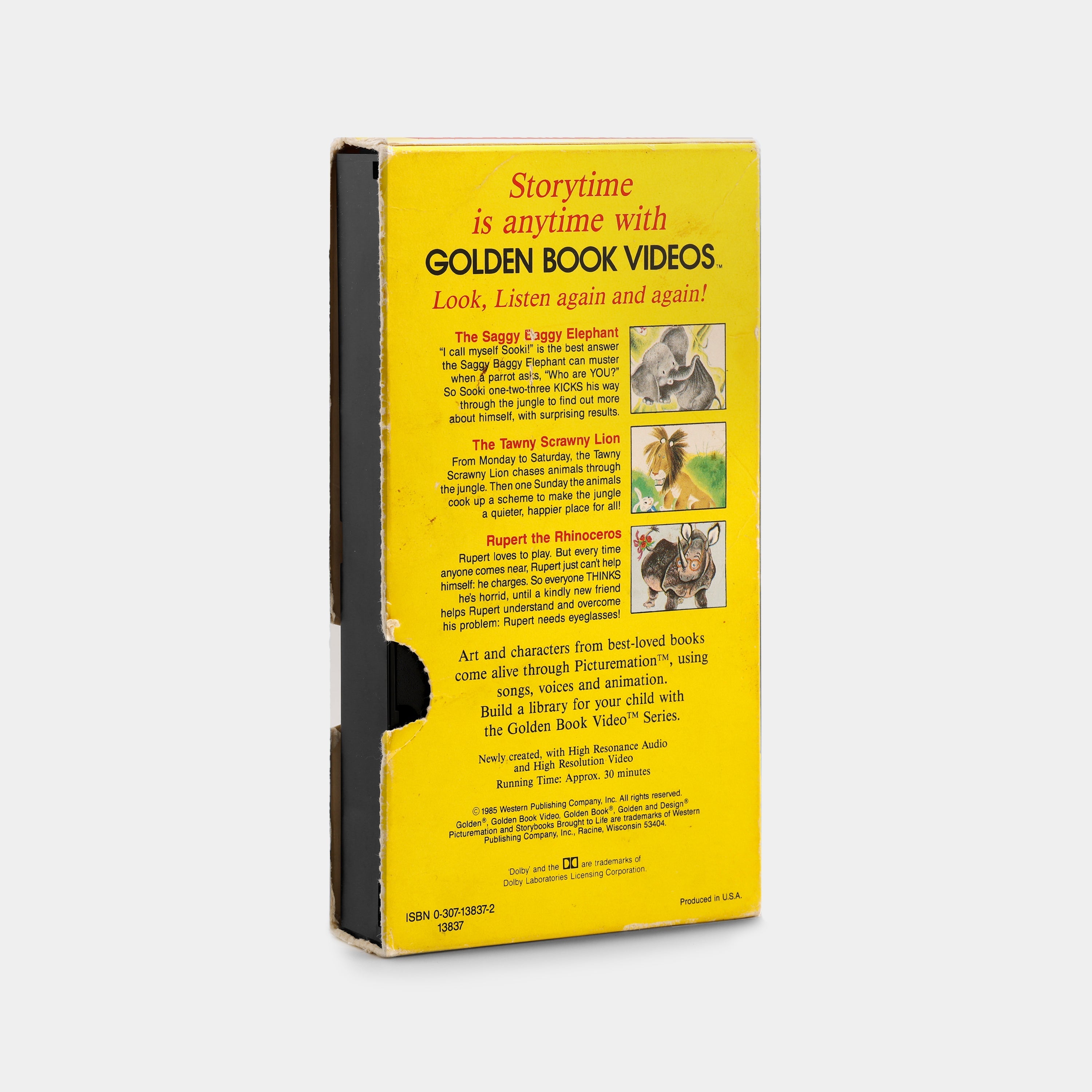 Golden Book Video: Jungle Animal Tales VHS Tape