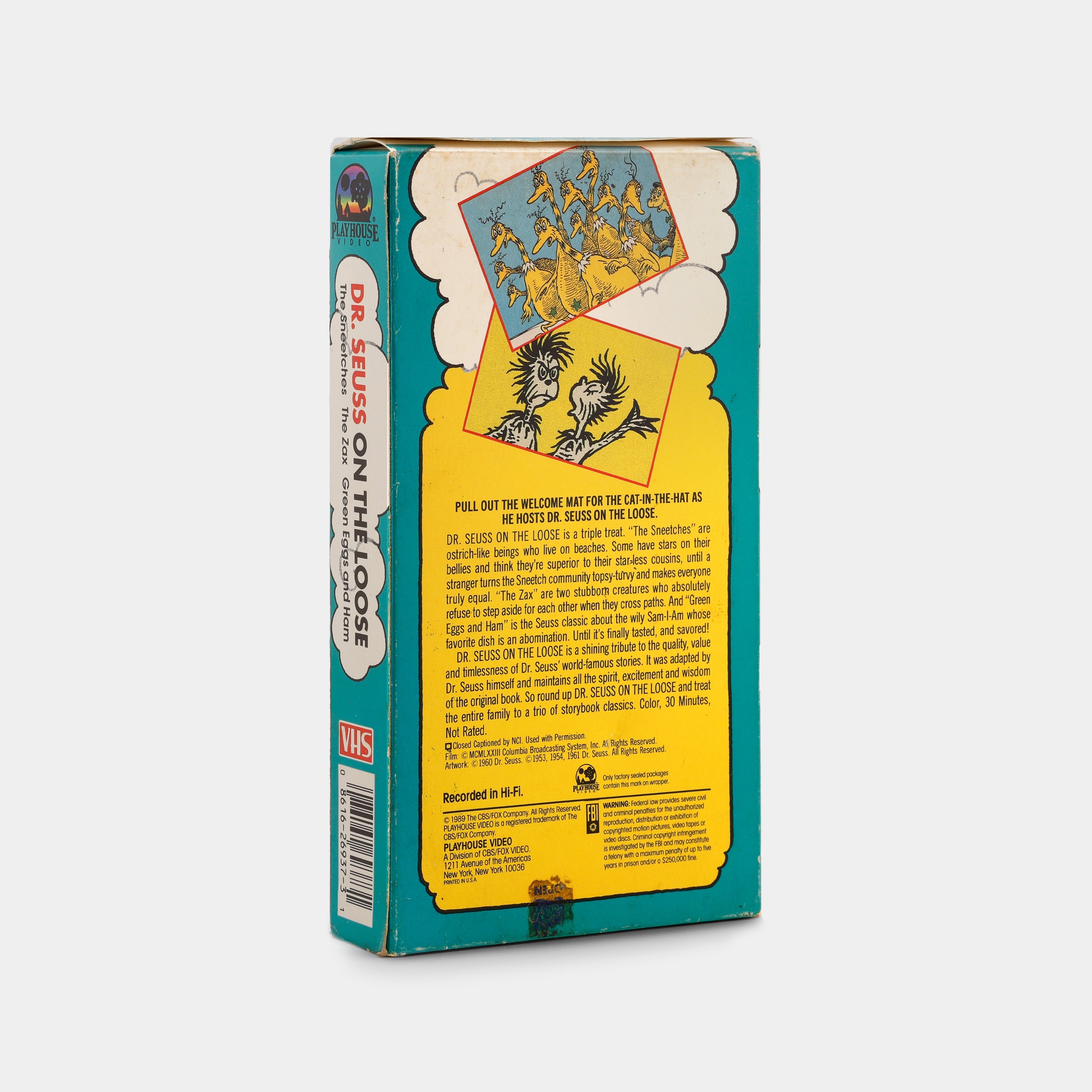 Dr. Seuss on the Loose VHS Tape