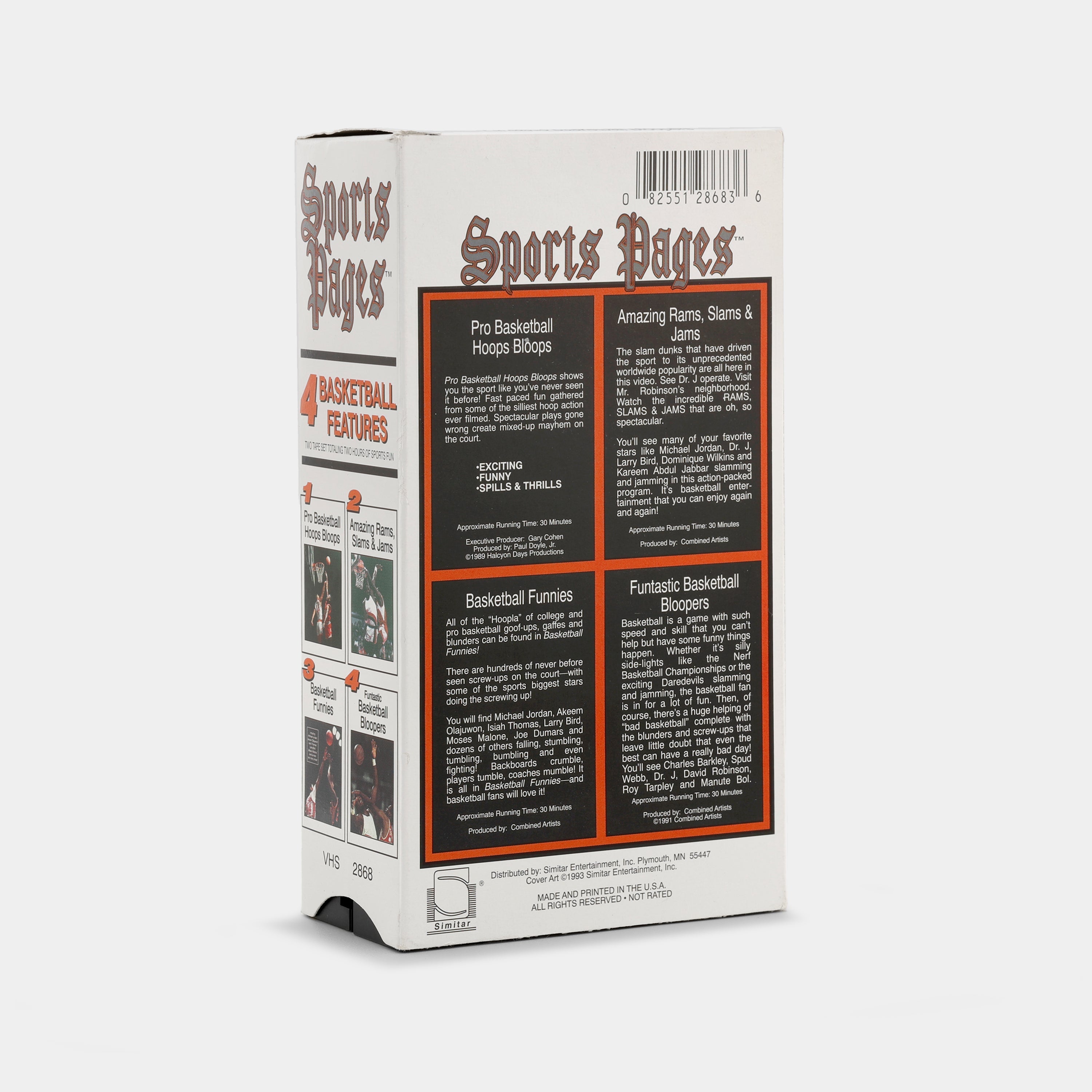 Sports Pages: 4 Basketball Features VHS Tape Set