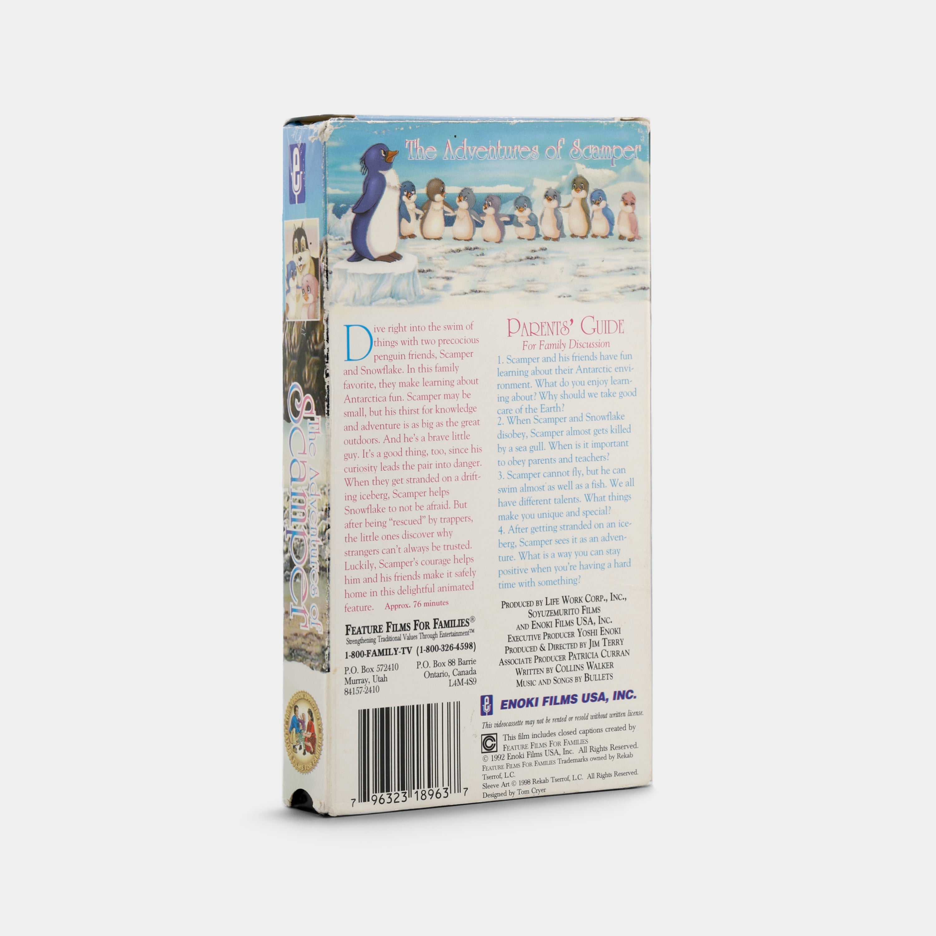 The Adventures of Scamper VHS Tape