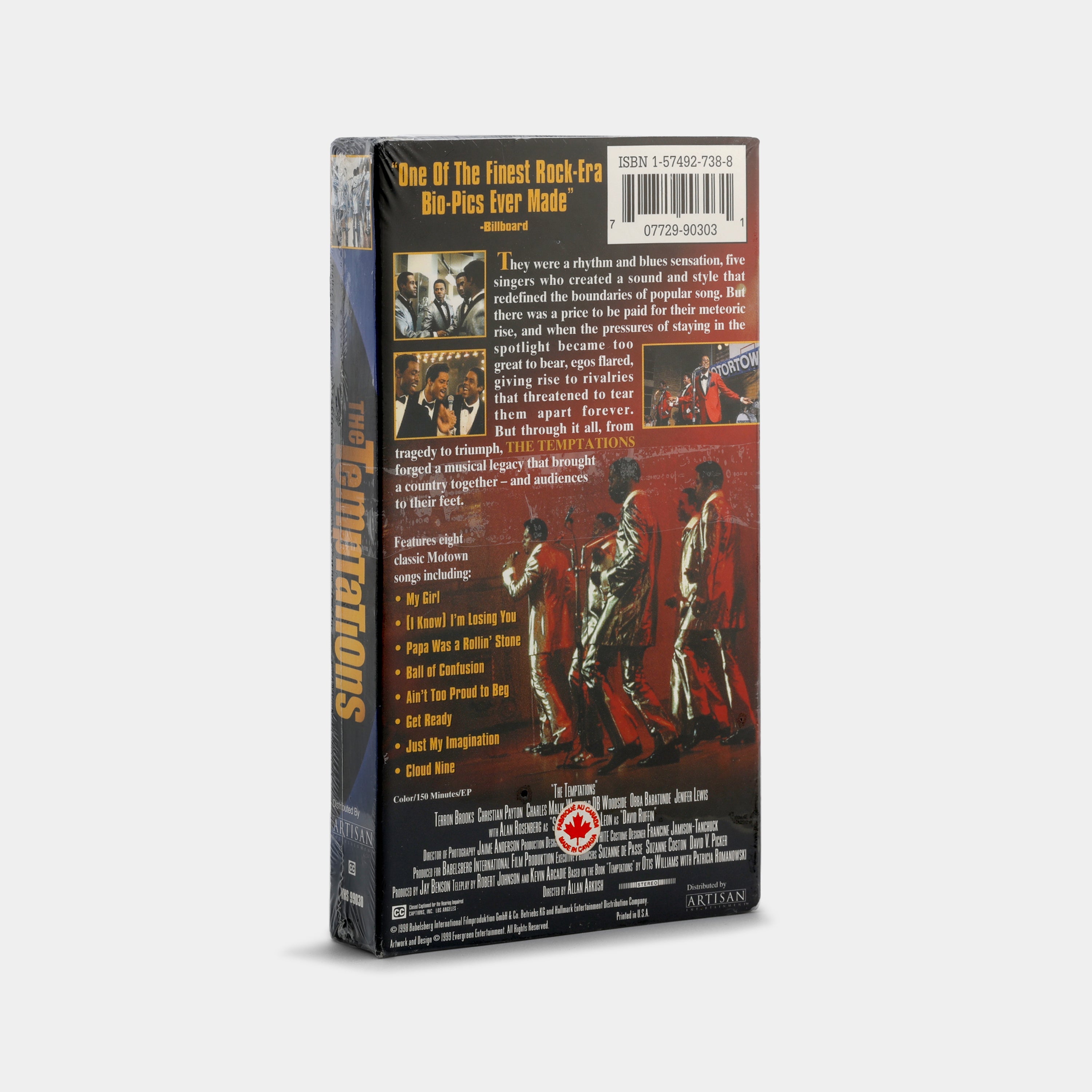 The Temptations (Sealed) VHS Tape