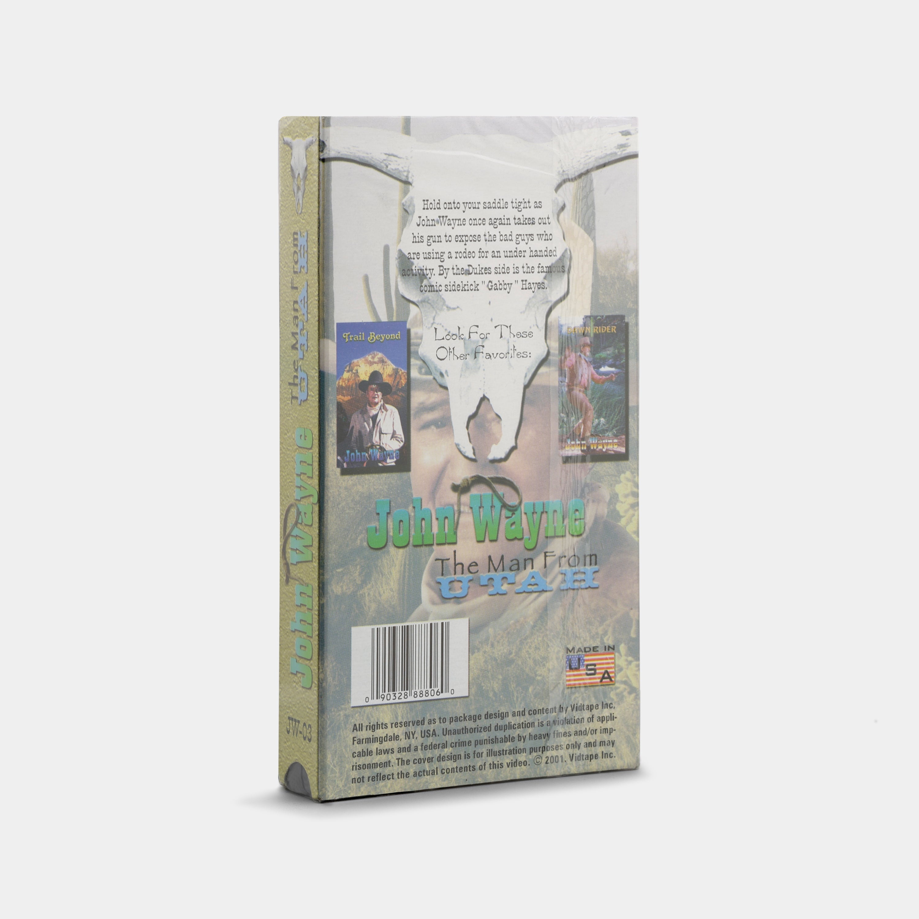 The Man from Utah VHS Tape