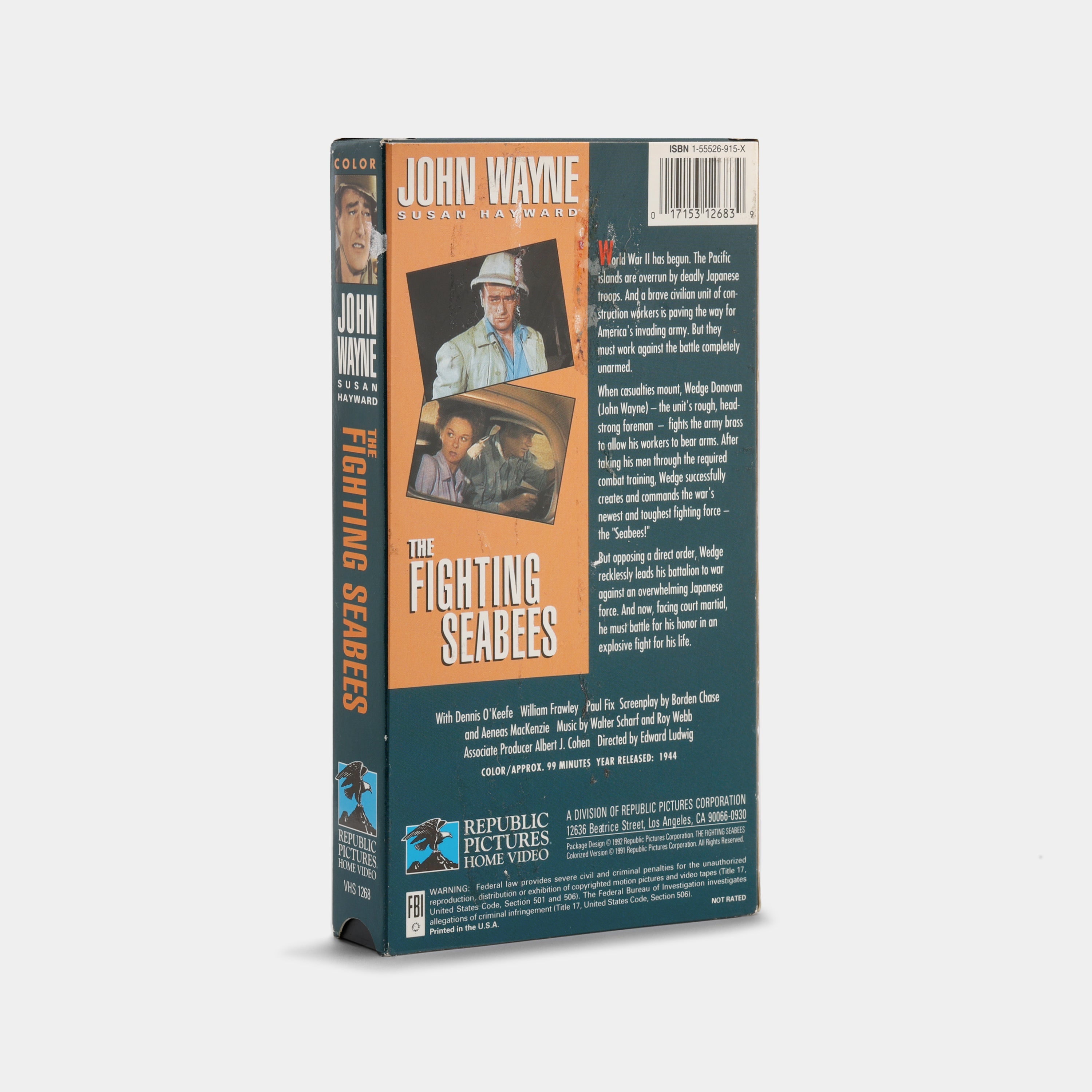 The Fighting Seabees VHS Tape