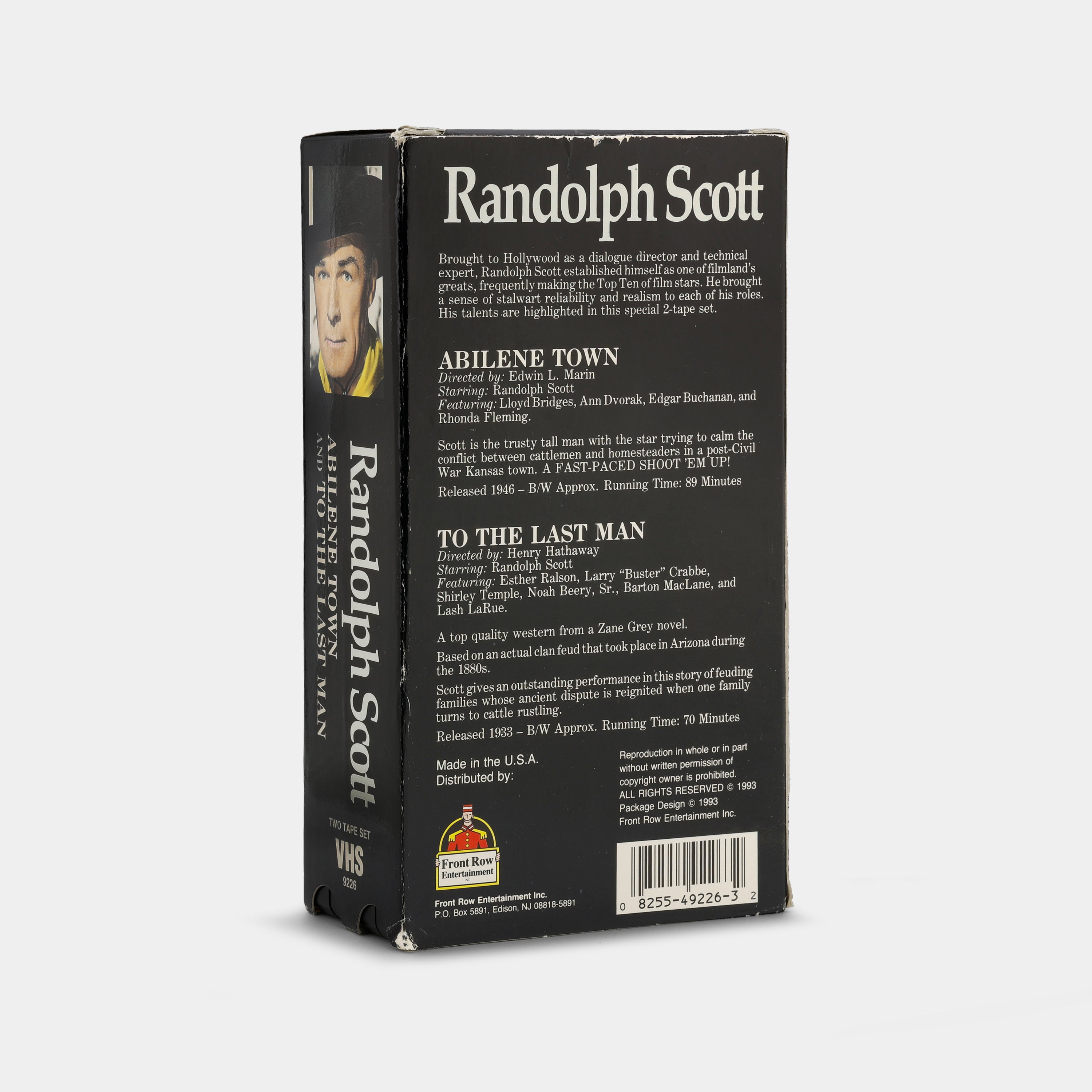 Abilene Town / To the Last Man VHS Tape Set