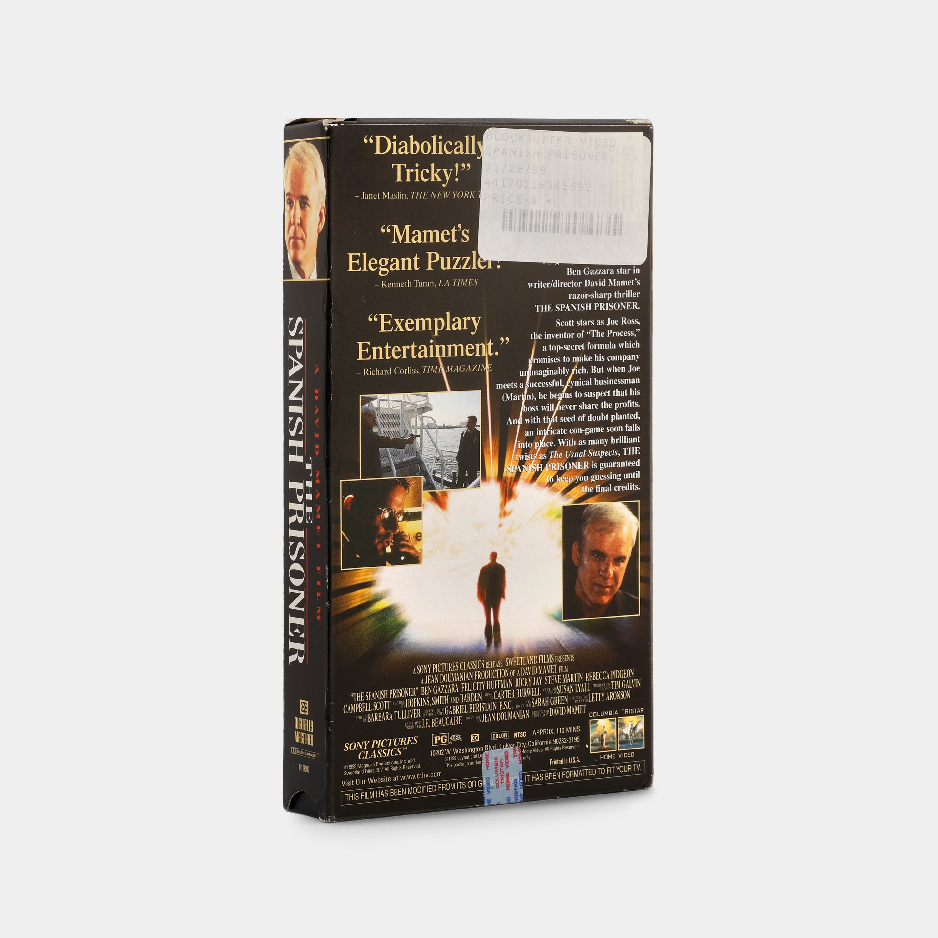 The Spanish Prisoner VHS Tape