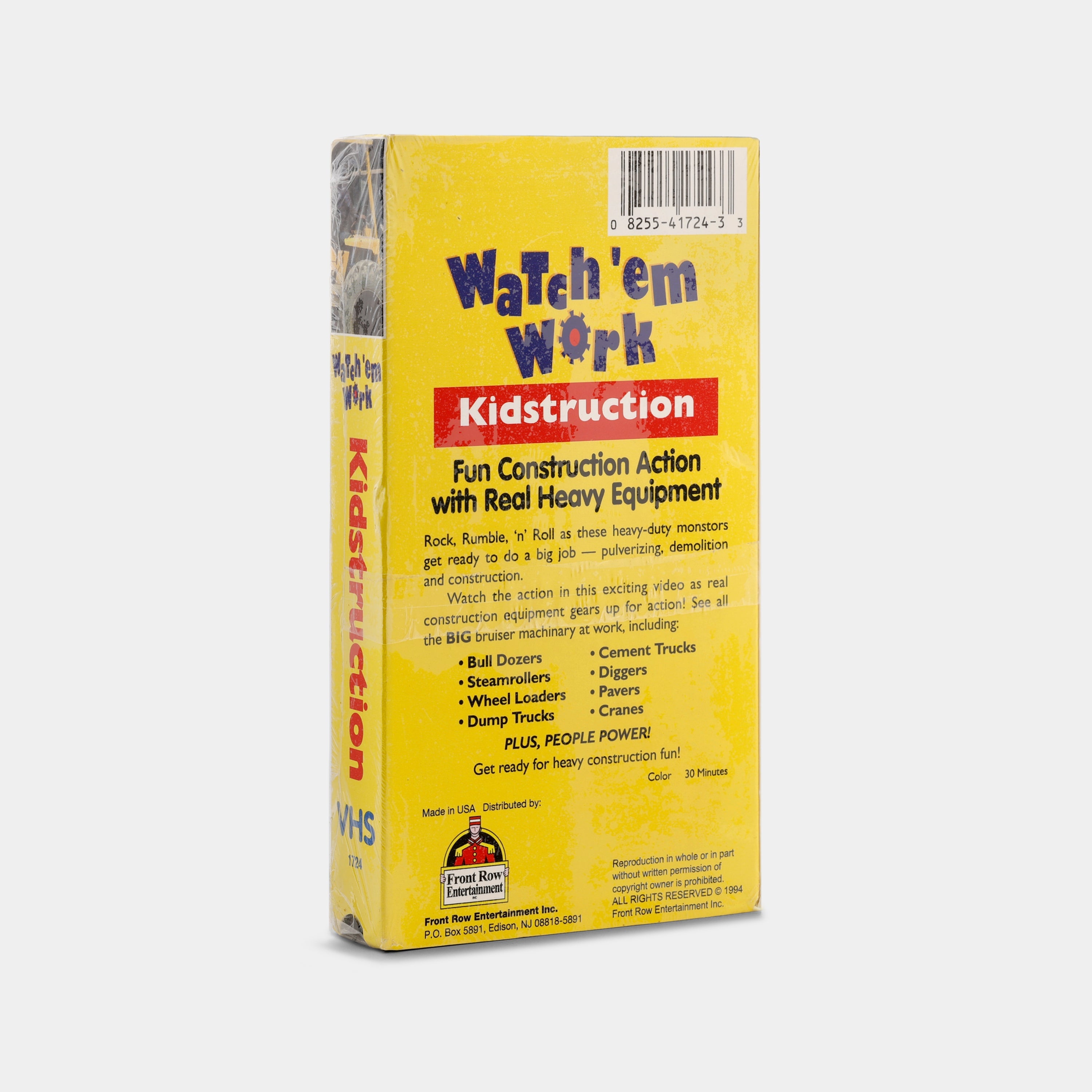 Watch 'Em Work: Kidstruction (Sealed) VHS Tape