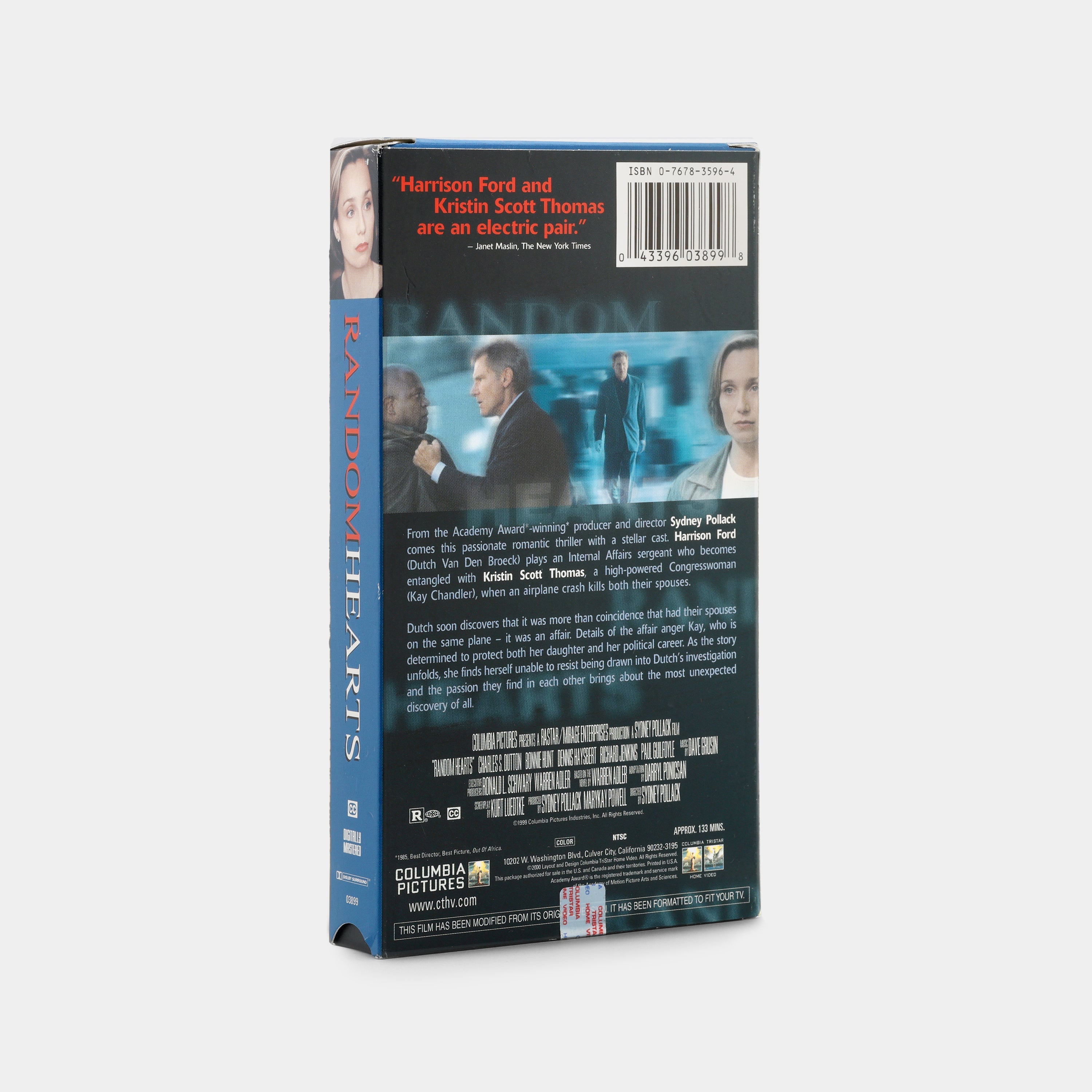 Random Hearts VHS Tape