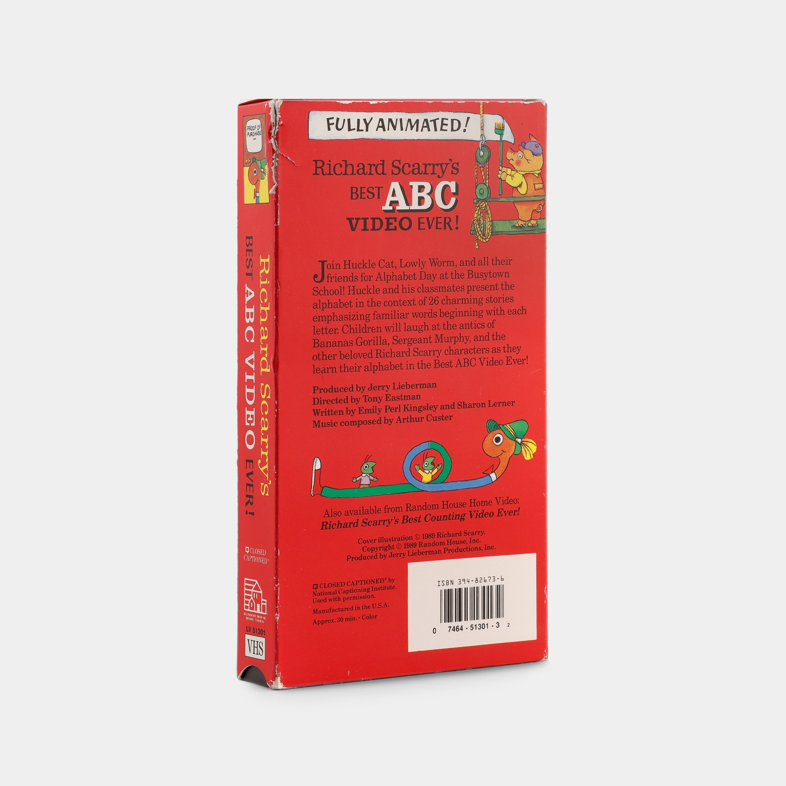 Richard Scarry's Best ABC Video Ever! VHS Tape